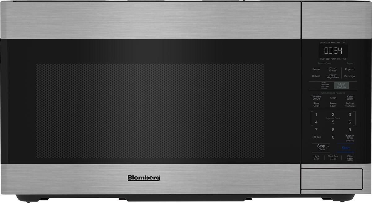 Blomberg BOTR30102SS 30-Inch Stainless Steel Over-the-Range Microwave with Handle-Less Design - Perfect for Modern Kitchens & Small Spaces