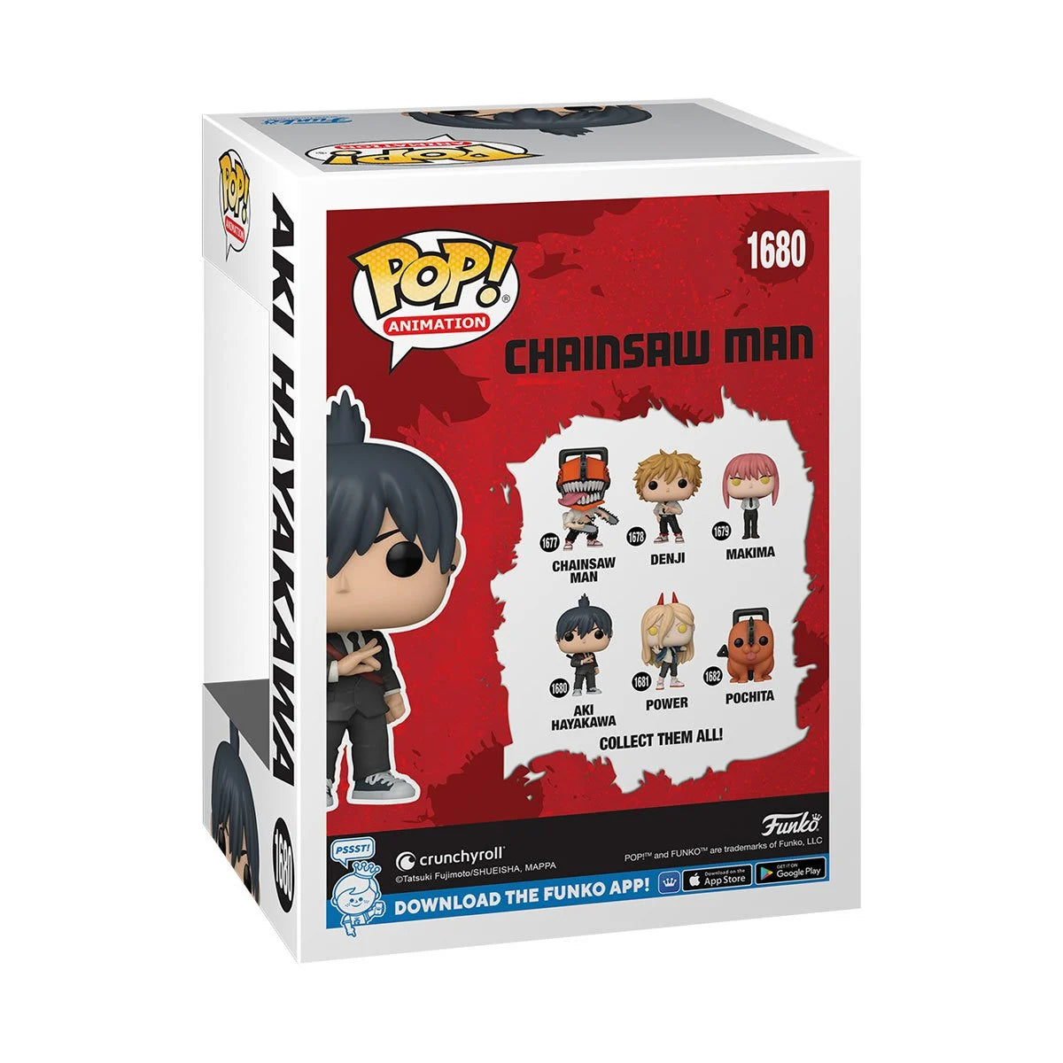 Chainsaw Man Aki Hayakawa Funko Pop! Vinyl Figure #1680 - Anime Collectible for Fans & Gift Idea for Manga Lovers - Perfect for Display, Cosplay, and Themed Parties