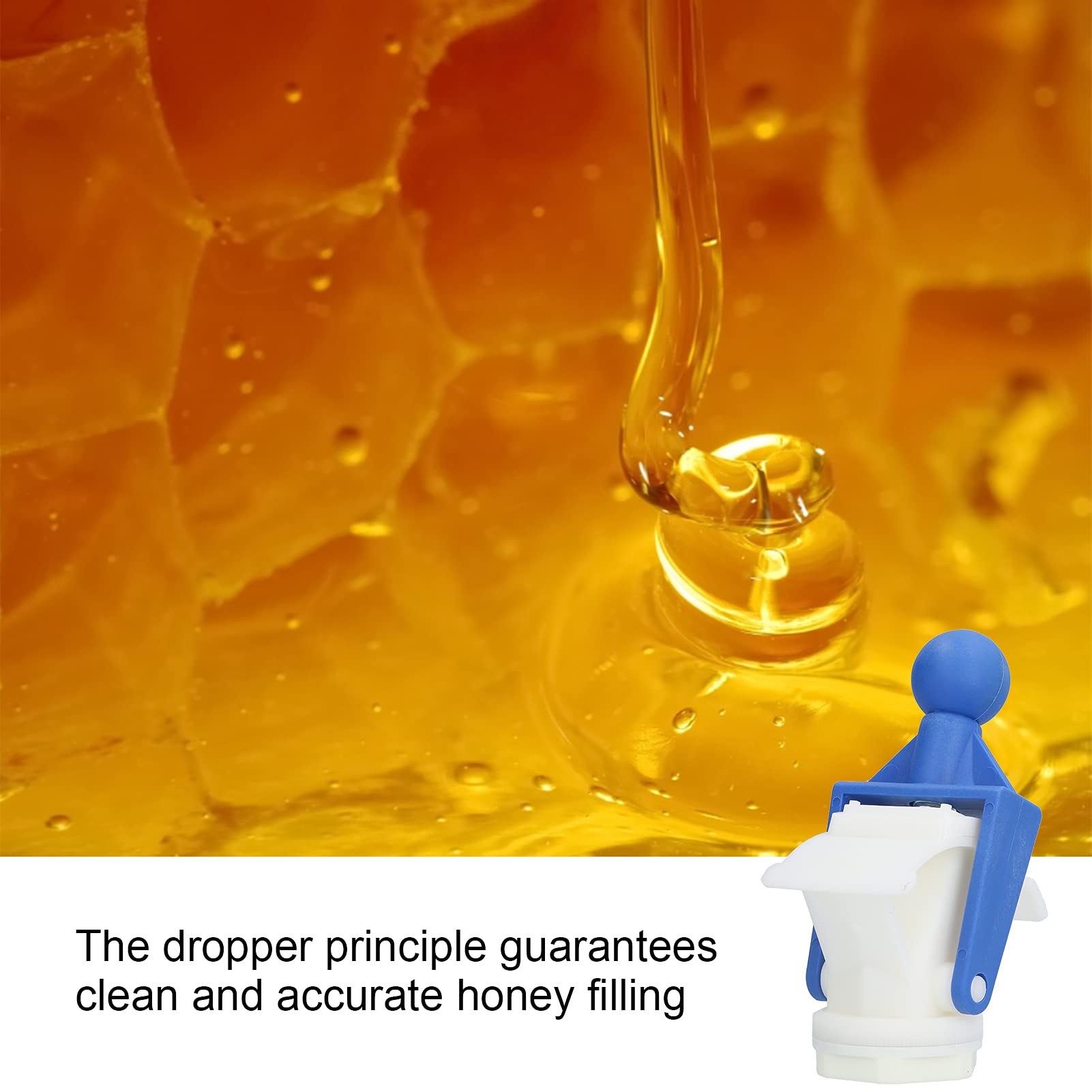 Alvinlite Honey Gate Valve - Plastic Bee Honey Tap for Beekeeping, Honey Extractor & Bottling Equipment | Durable Beekeeping Tool for Home & Commercial Honey Harvesting
