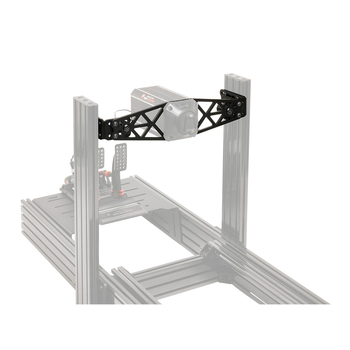 Asetek SimSports Front Mount for Asetek Wheelbases - Premium Racing Wheel Stand for Sim Racing Enthusiasts - Perfect for Home Racing Simulators and Professional Esports Setups