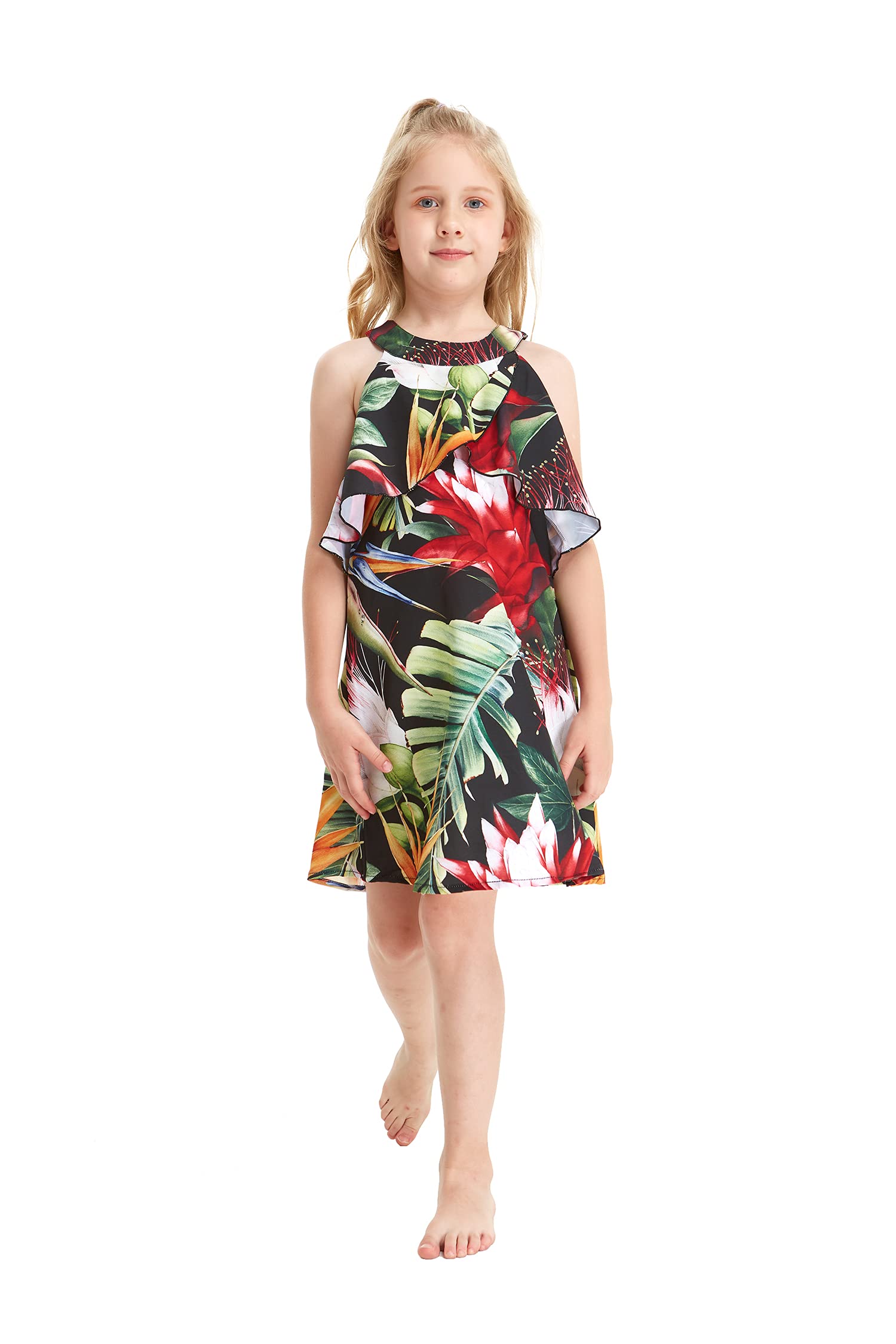 Hawaiian Luau Outfits for Family - Tropical Twilight Matching Shirts for Men, Women, Boys & Girls | Beach Party, Vacation, Summer Theme Party Wear