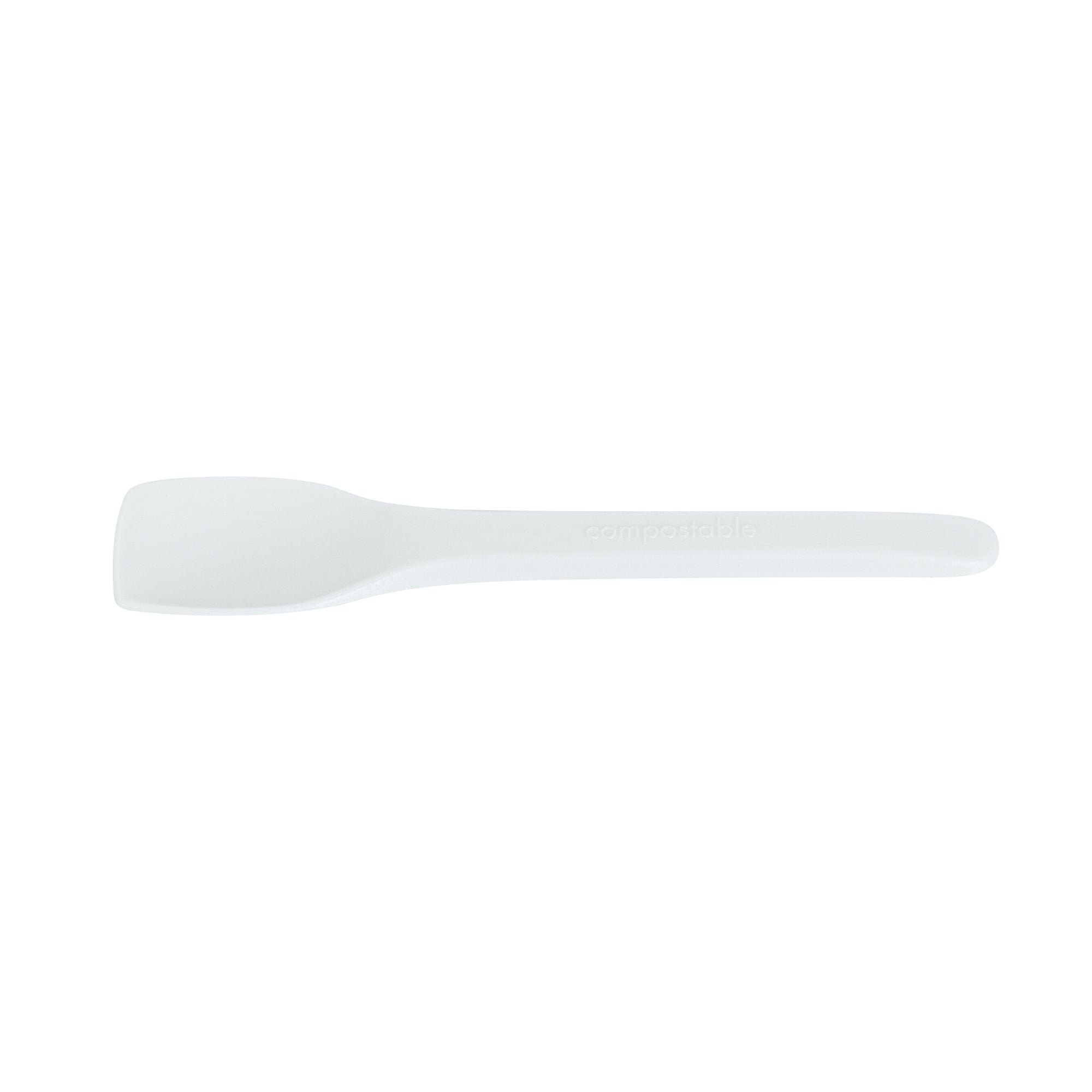 Eco-Friendly Compostable CPLA Plastic Ice Cream Spoons - Heat Resistant, 1000 Count Bulk Box for Parties, Desserts & Catering