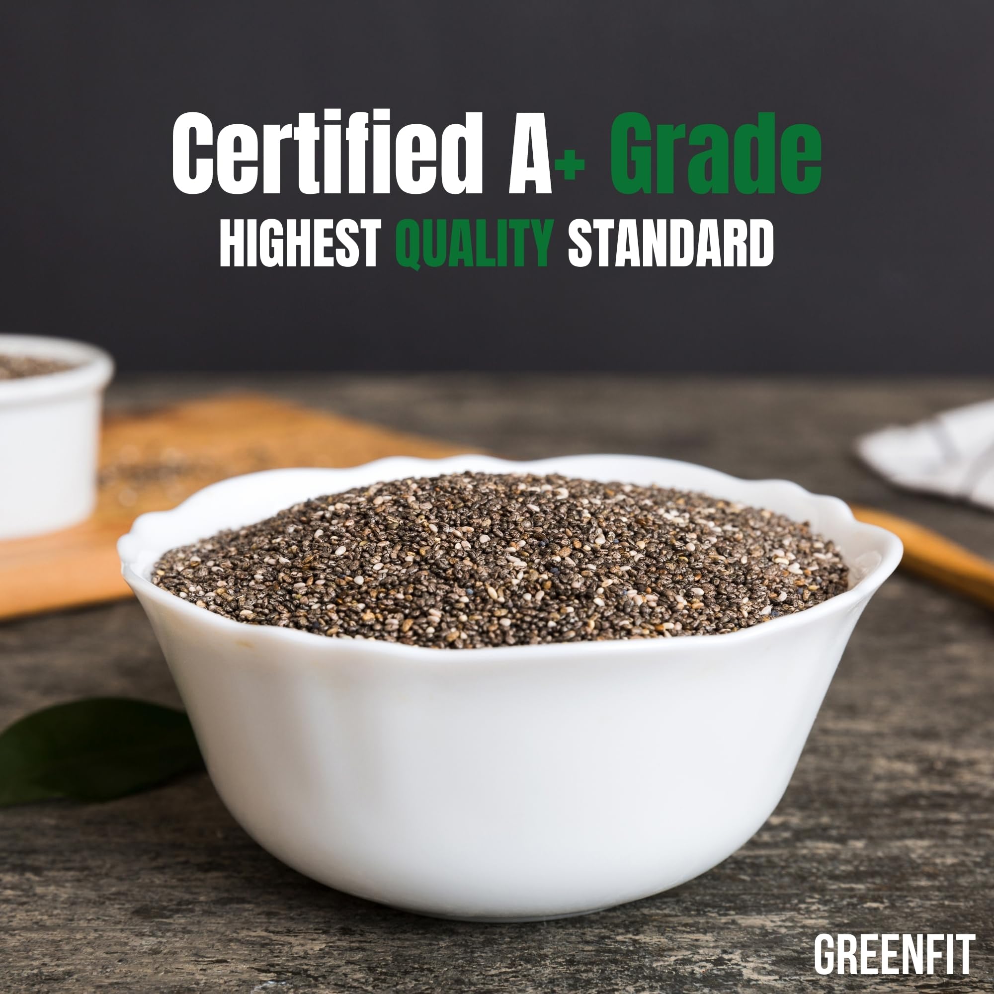Premium Bulk Chia Seeds (25Lbs Bag) | A+ Grade Organic Chia Seeds | High Protein Superfood | Non-GMO, Gluten-Free, Vegan | Perfect for Smoothies, Baking & Weight Loss