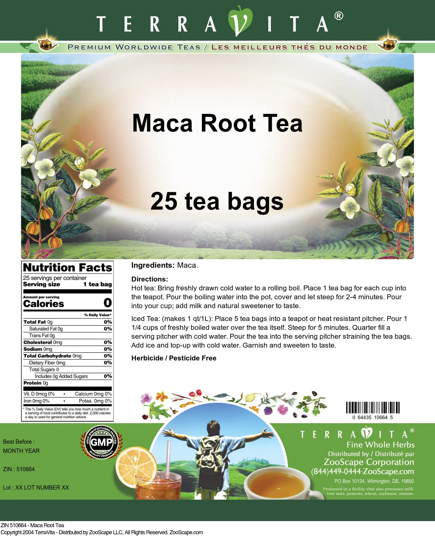 Organic Maca Root Tea Bags (25 Count x 3 Packs) - Natural Energy Boost, Hormone Balance & Stress Relief - Perfect for Morning Routine, Workout Recovery & Relaxation Time