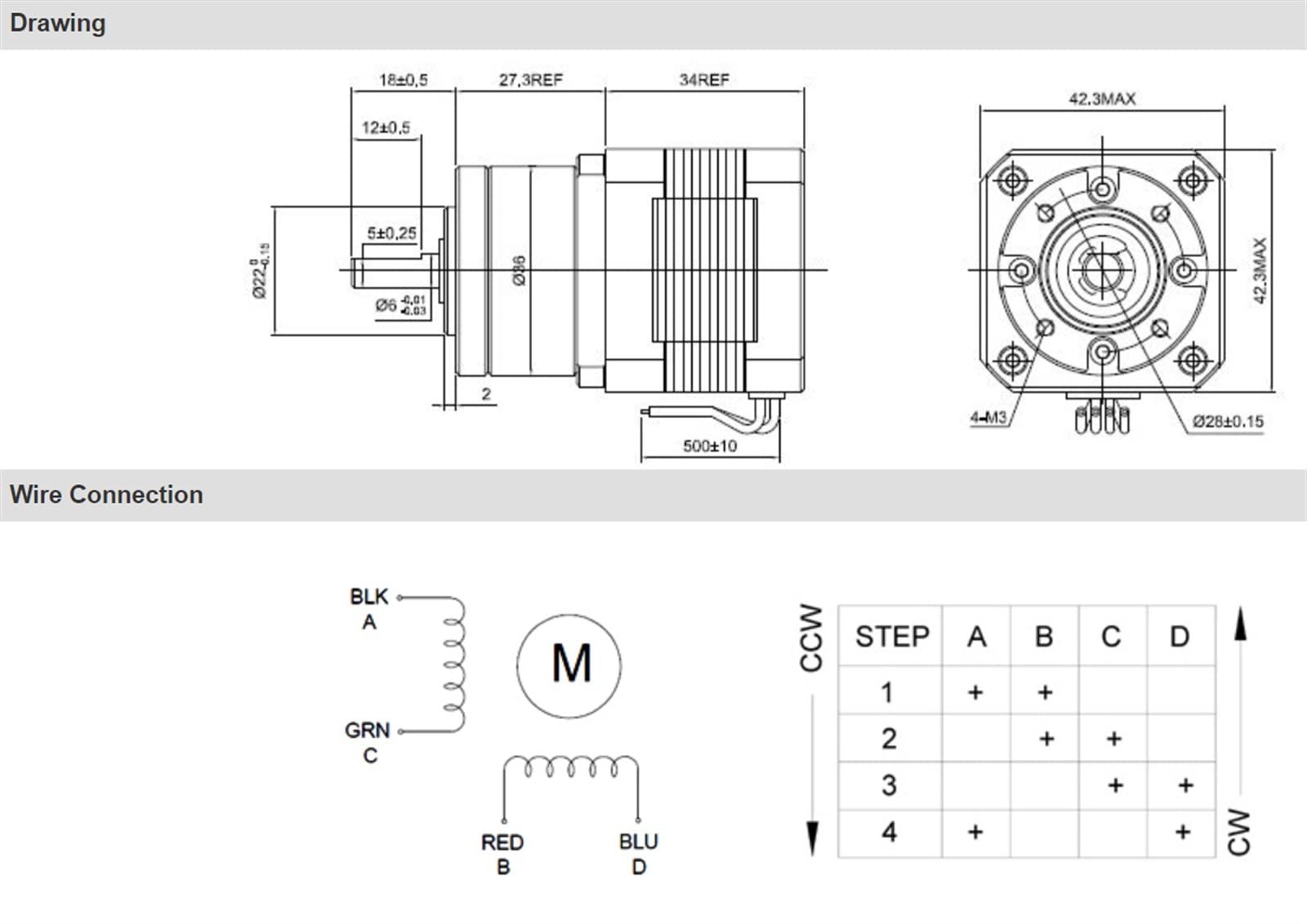 DOLUNTO Nema 17 Stepper Motor with 5:1 Planetary Gearbox - 0.4A, 17HS13-0404S-PG5 for CNC, Robotics & 3D Printing | High Precision Motion Control for DIY Projects and Industrial Automation