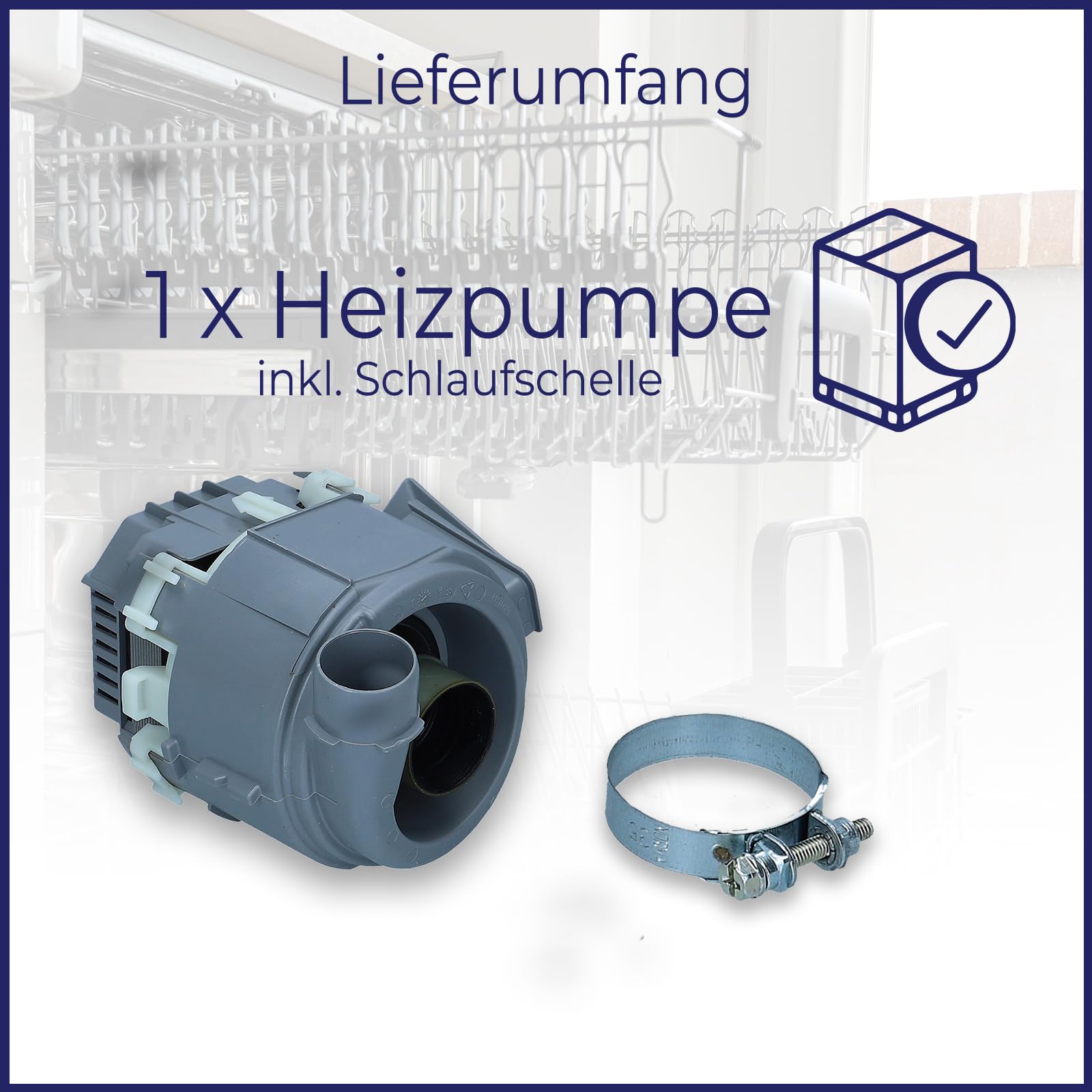 Premium LUTH Professional Heating Pump & Circulation Pump - Compatible with Bosch, Siemens, Neff, Balay, Küppersbusch Dishwashers - Replacement Part #00651956, 651956, 437844 - Perfect for Dishwasher Repair & Maintenance