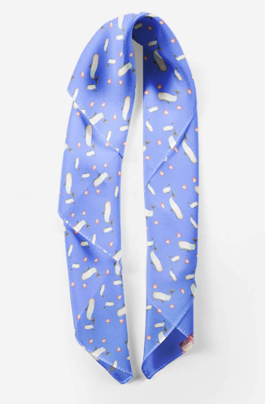 Bimba Printed Pure Silk Scarf - Versatile Women's Hair Wrap, Neck Scarf & Head Bandana | Elegant Fashion Accessory for Work, Travel & Special Occasions