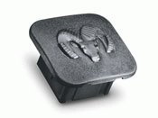 2001-2012 Chrysler Town & Country Trailer Hitch Receiver Plug Cover - Black Rubber Protection for Towing & Parking Safety
