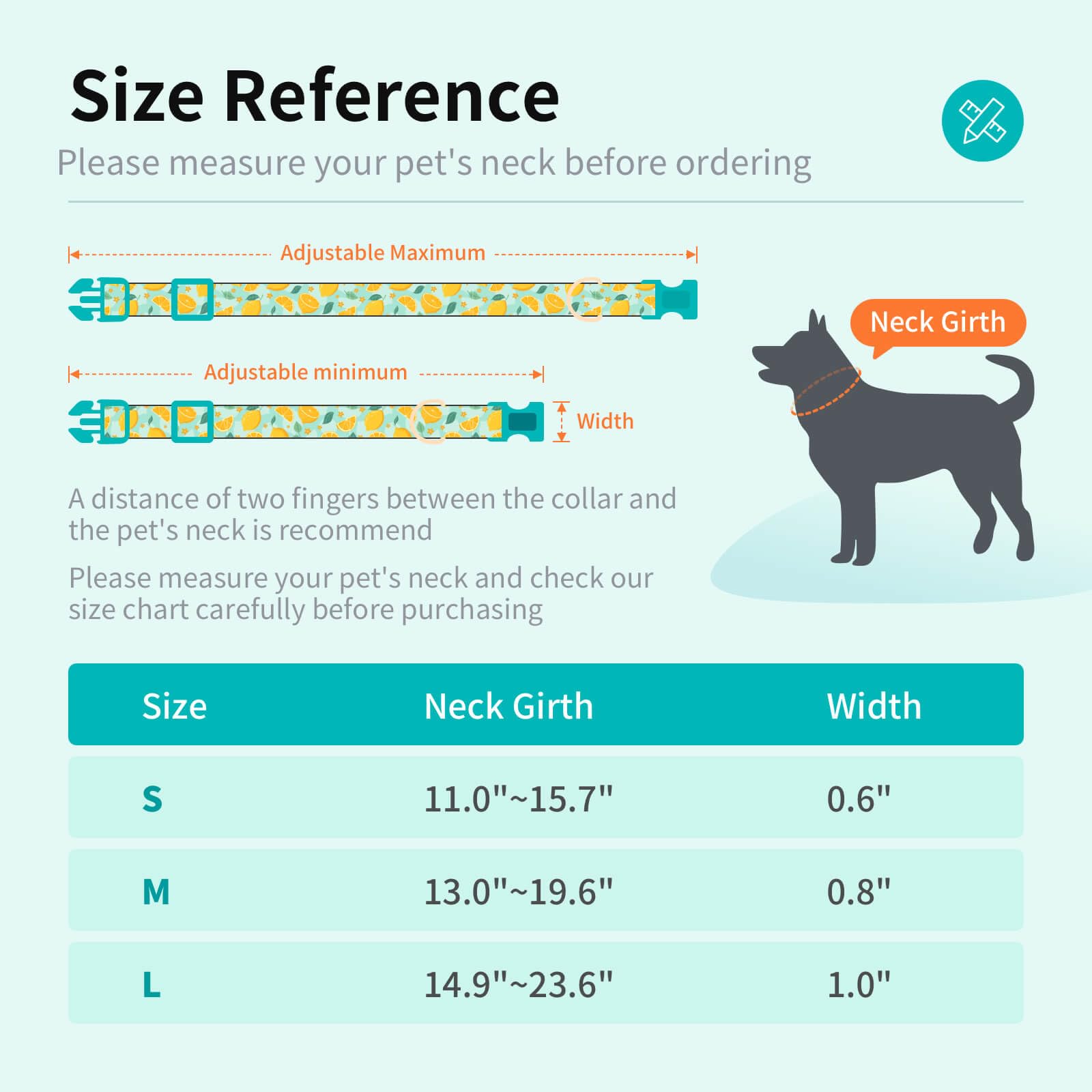 Stylish Adjustable Dog Collar with Bow Tie - Soft Cotton Pet Collar for Small Medium Large Dogs - Durable Lemon Pattern Puppy Collar for Male & Female Pets - Perfect for Daily Walks, Grooming & Special Occasions (Size S, Yellow)