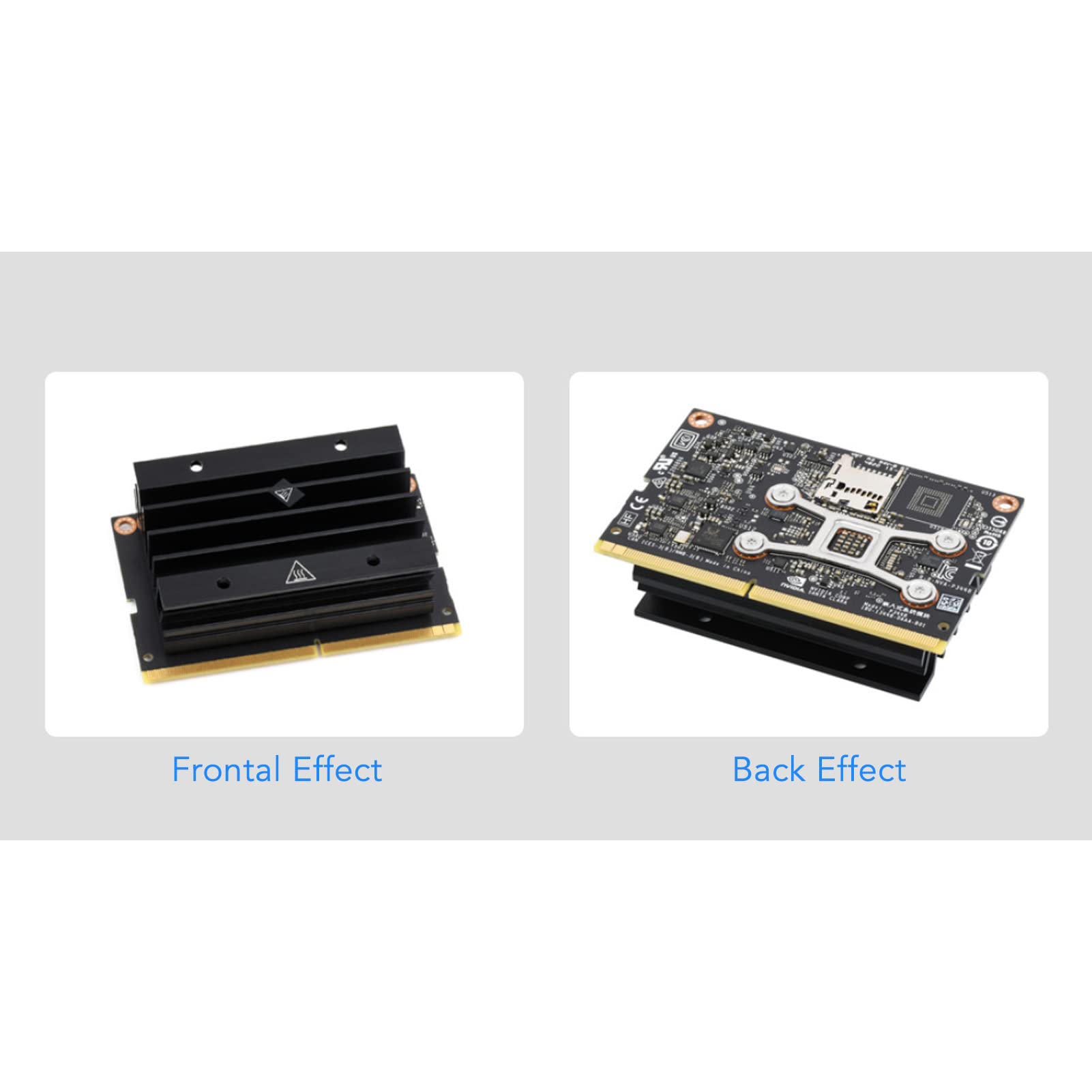 Jetson Nano Aluminum Heatsink - High-Performance Cooling Radiator with Thermal Conductive Silicone & Bracket Clip for NVIDIA Jetson Nano Module | Perfect for AI, Robotics, and Edge Computing Projects