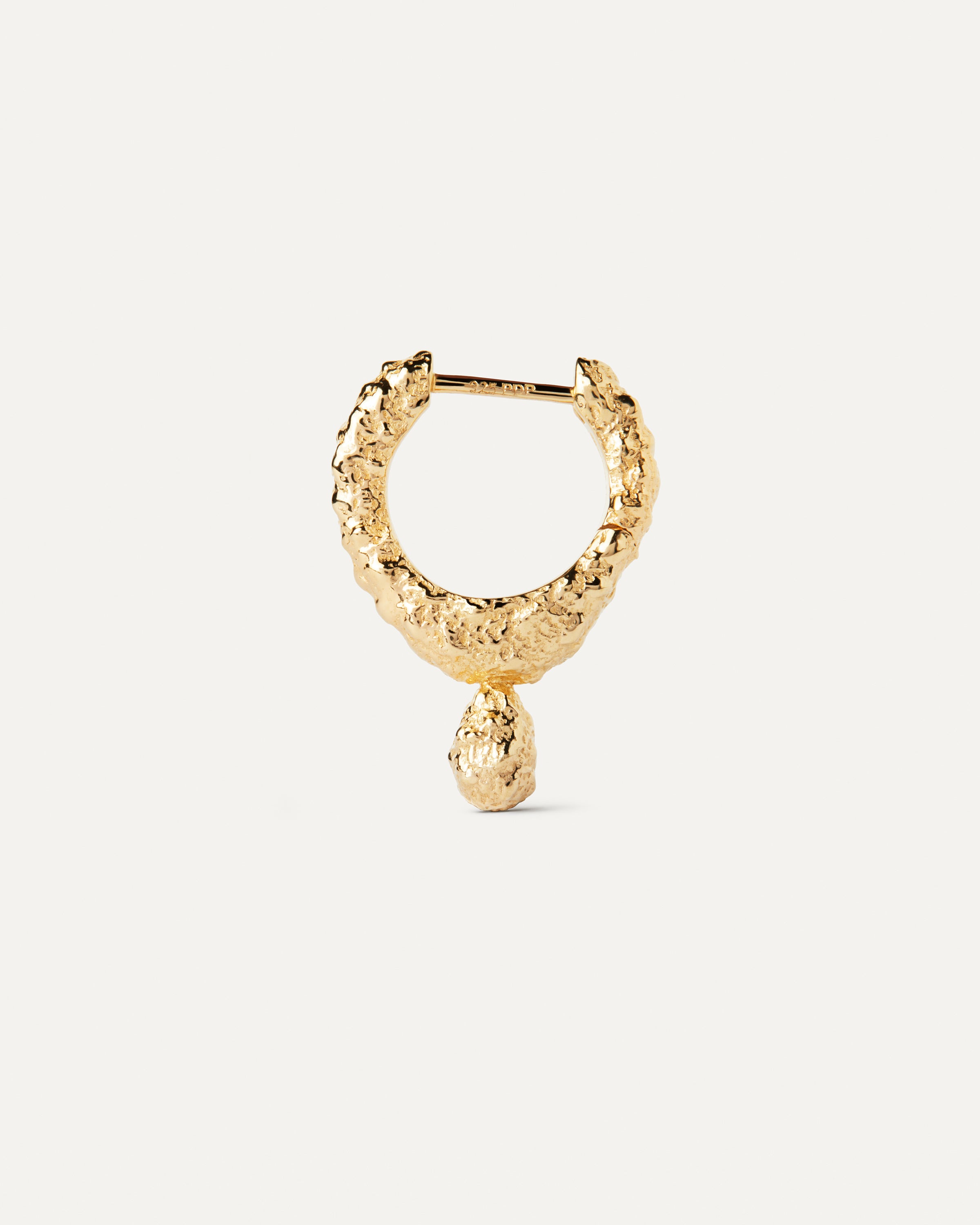Lava Single Hoop Earrings for Women - Minimalist Gold Hoop Earrings, Lightweight Dainty Everyday Jewelry - Perfect for Work, Date Night & Casual Outfits