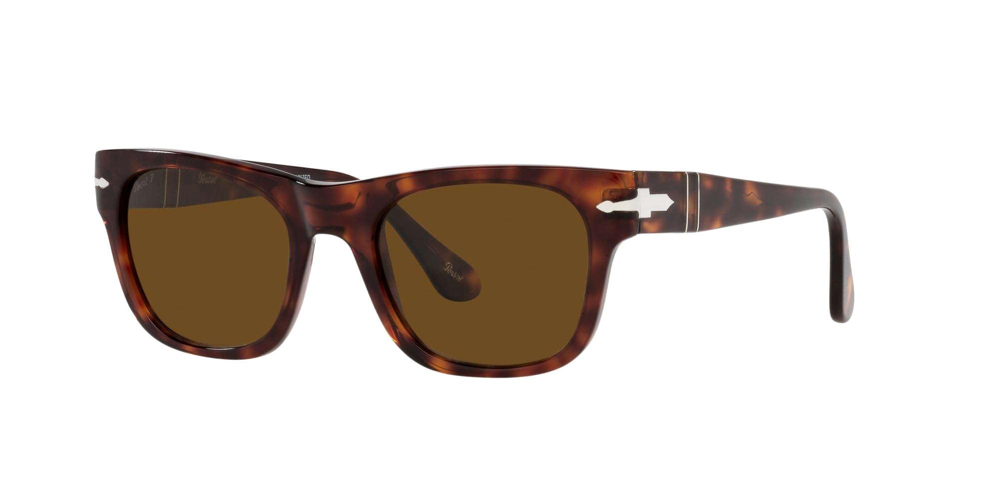 Persol PO3269S Square Sunglasses for Men & Women - UV Protection Polarized Lenses - Classic Retro Style for Outdoor Activities, Driving, and Fashion
