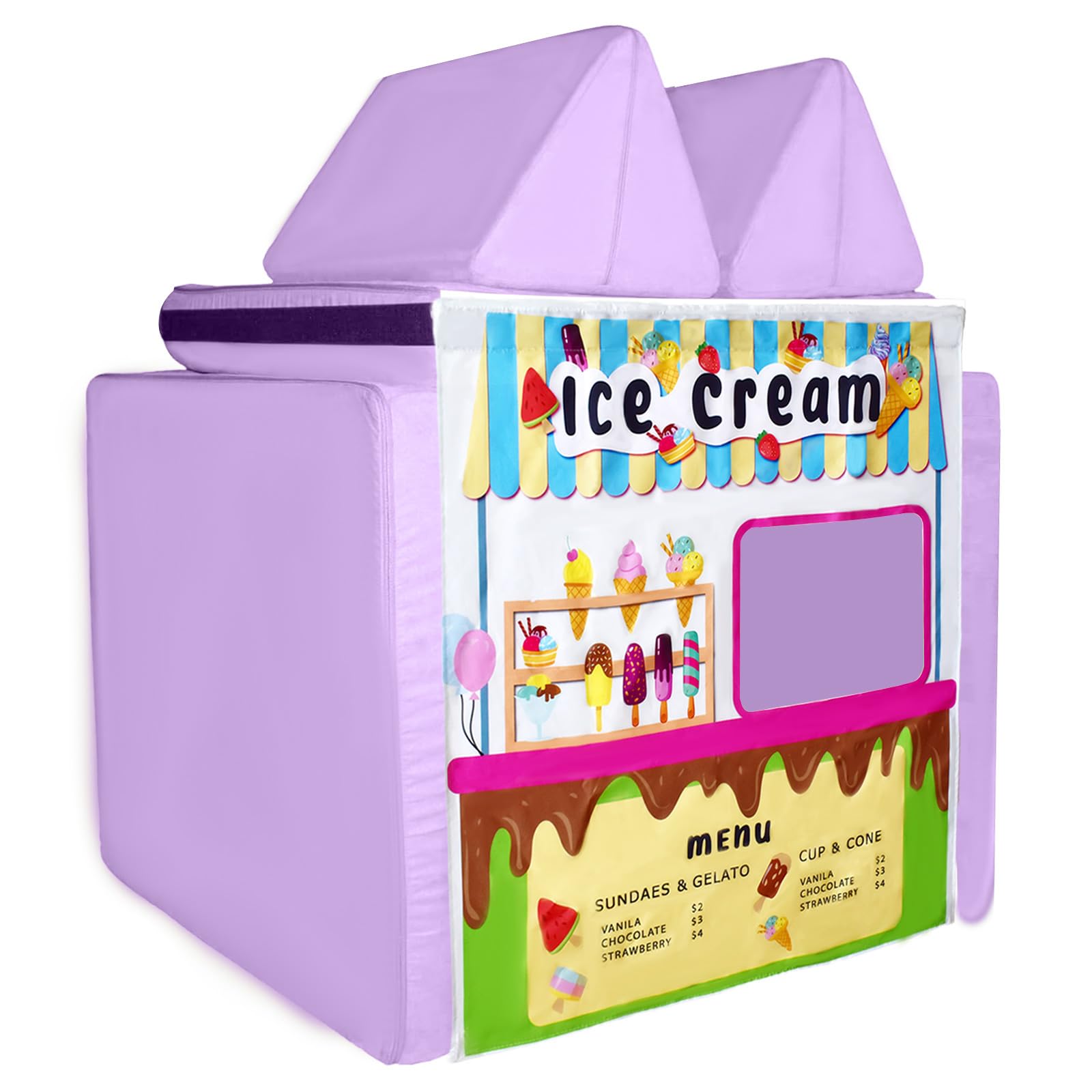Kids Play Panel for Toddler Foam Sofa - Soft Modular Play Couch Accessory for Indoor Playrooms & Daycare Centers - Perfect for Building Forts, Reading Nooks & Creative Play (Play Couch Not Included)