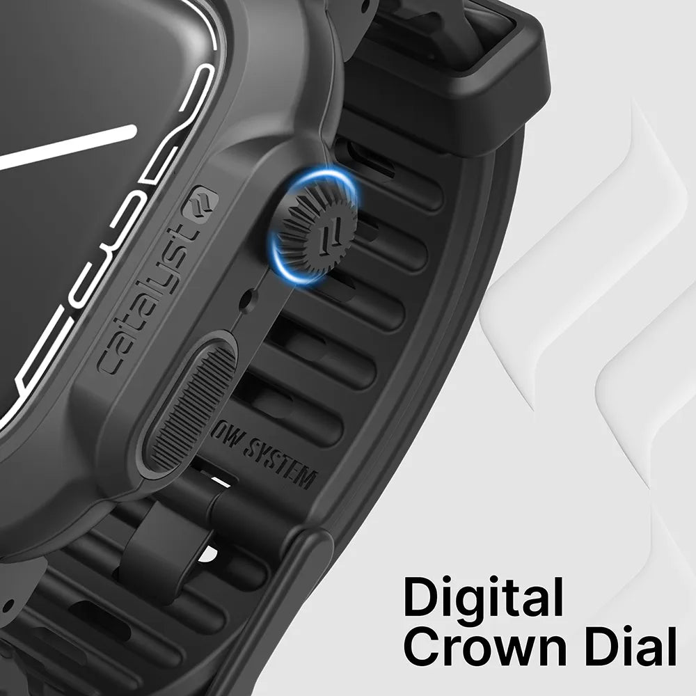 45mm 330ft Waterproof Case with Band for Apple Watch Series 9/8/7 - Durable Protection for Swimming, Diving & Outdoor Sports