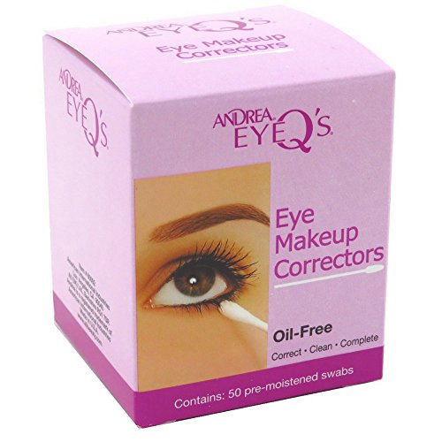 Andrea Eye Q's Oil-Free Make-Up Correctors - 50 Count (Pack of 12) | Concealer for Dark Circles & Blemishes | Perfect for Daily Makeup & Professional Makeup Artists