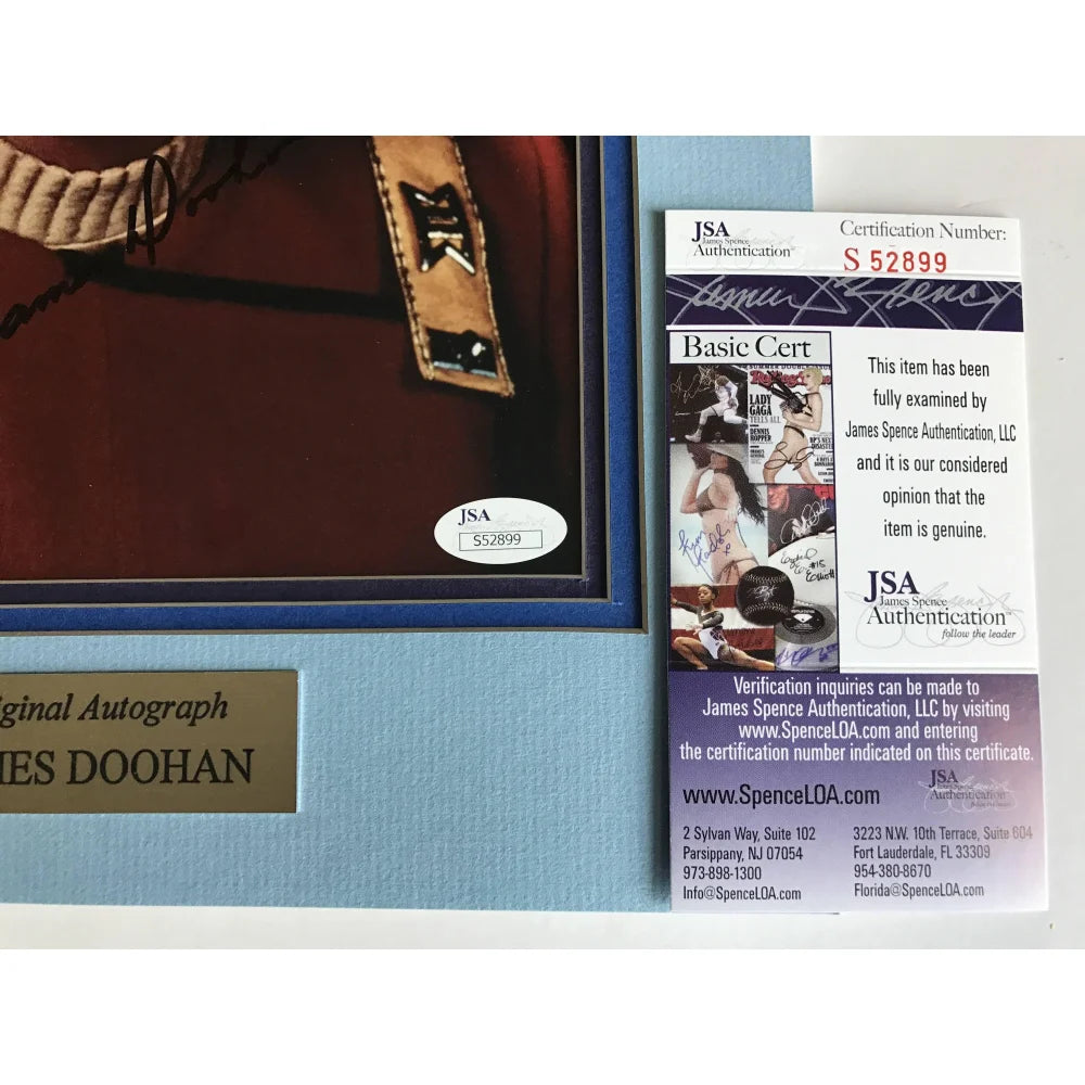 James Doohan Signed 8x10 Photo Collage with JSA COA - Authentic Star Trek Autograph Collectible for Fans & Memorabilia Displays