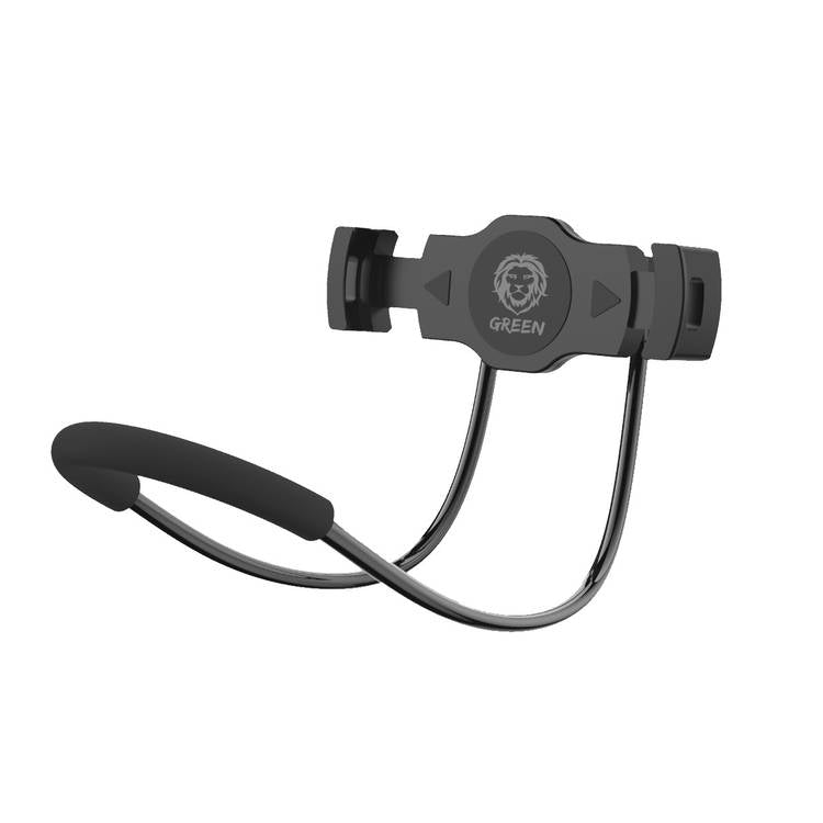 Green Lion Neck Mounted Lazy Holder - Hands-Free Phone Stand for Reading, Watching Videos & Gaming - Perfect for Bed, Couch & Travel