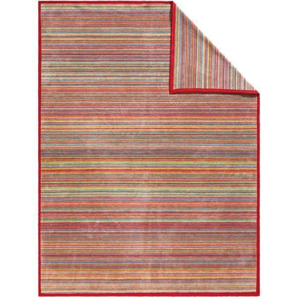 Ibena Malang Luxury Soft Fleece Blanket - Red & Multi Color Cozy Throw for Bed, Couch & Travel - Ultra Warm & Lightweight for Home, Office & Gifts