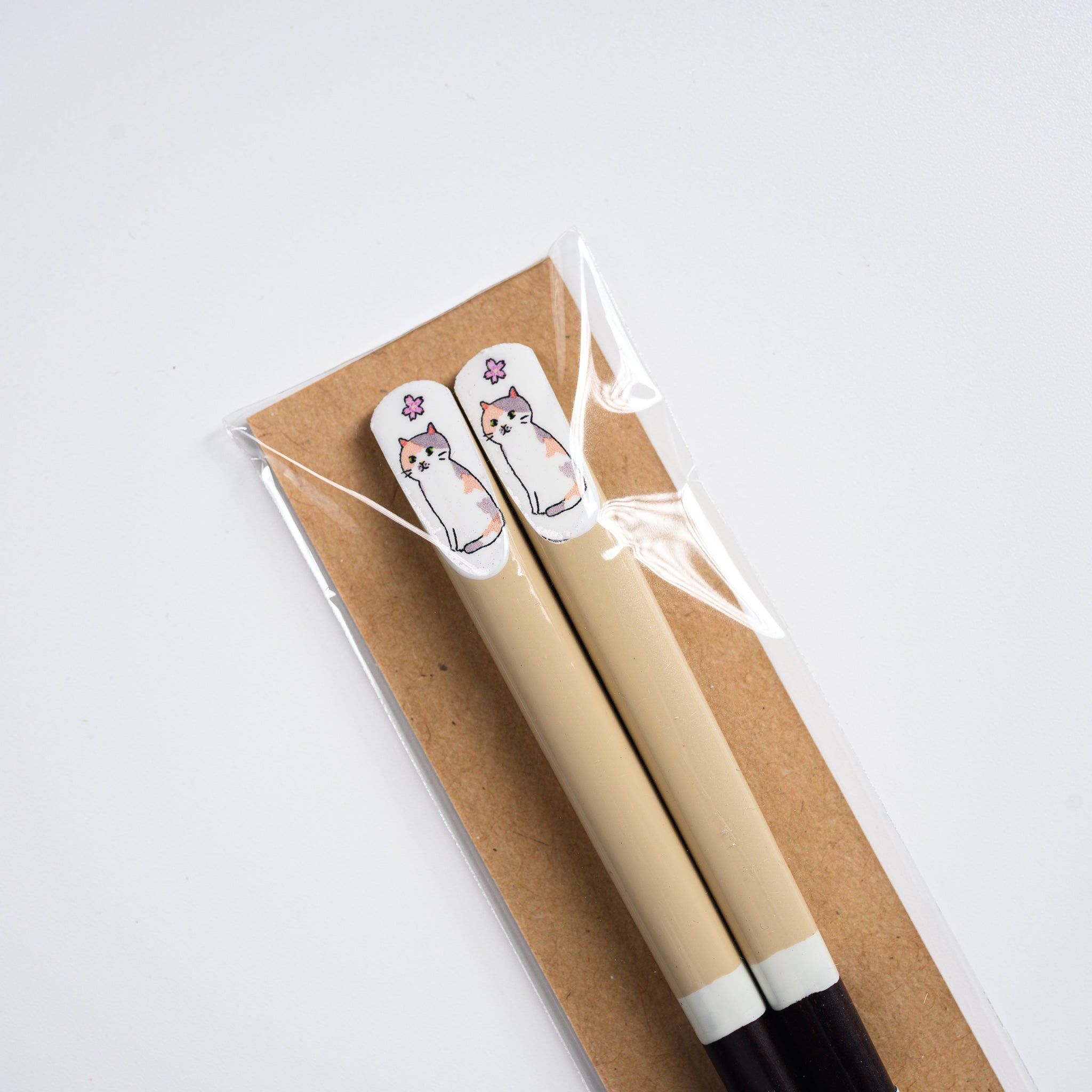 Meow Meow Chopsticks - 4 Cute Cat-Themed Japanese Style Chopsticks for Sushi, Ramen & Asian Cuisine | Perfect Gift for Cat Lovers & Anime Fans