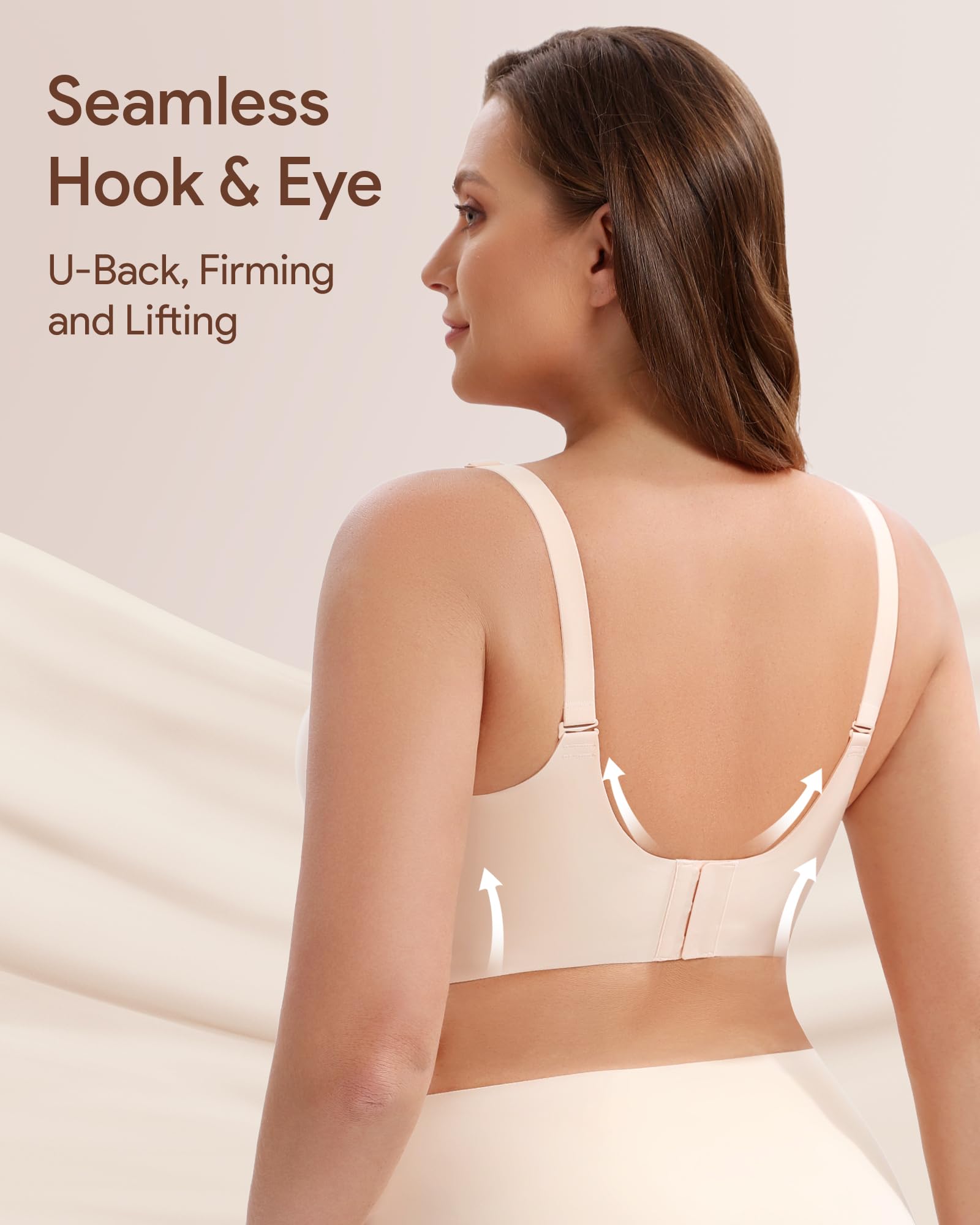 Angelhood Wireless Bras for Women - Seamless Comfort Bralette with Extenders, No Underwire, Soft Support for Yoga, Sleep & Everyday Wear