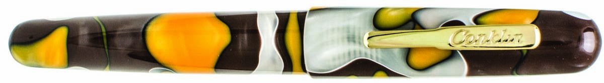 Conklin All American Fountain Pen - Yellowstone Limited Edition with Fine Nib | Yellow, Brown & White Premium Design | Perfect Gift for Professionals & Collectors | Great for Office Use, Journaling & Signature Writing