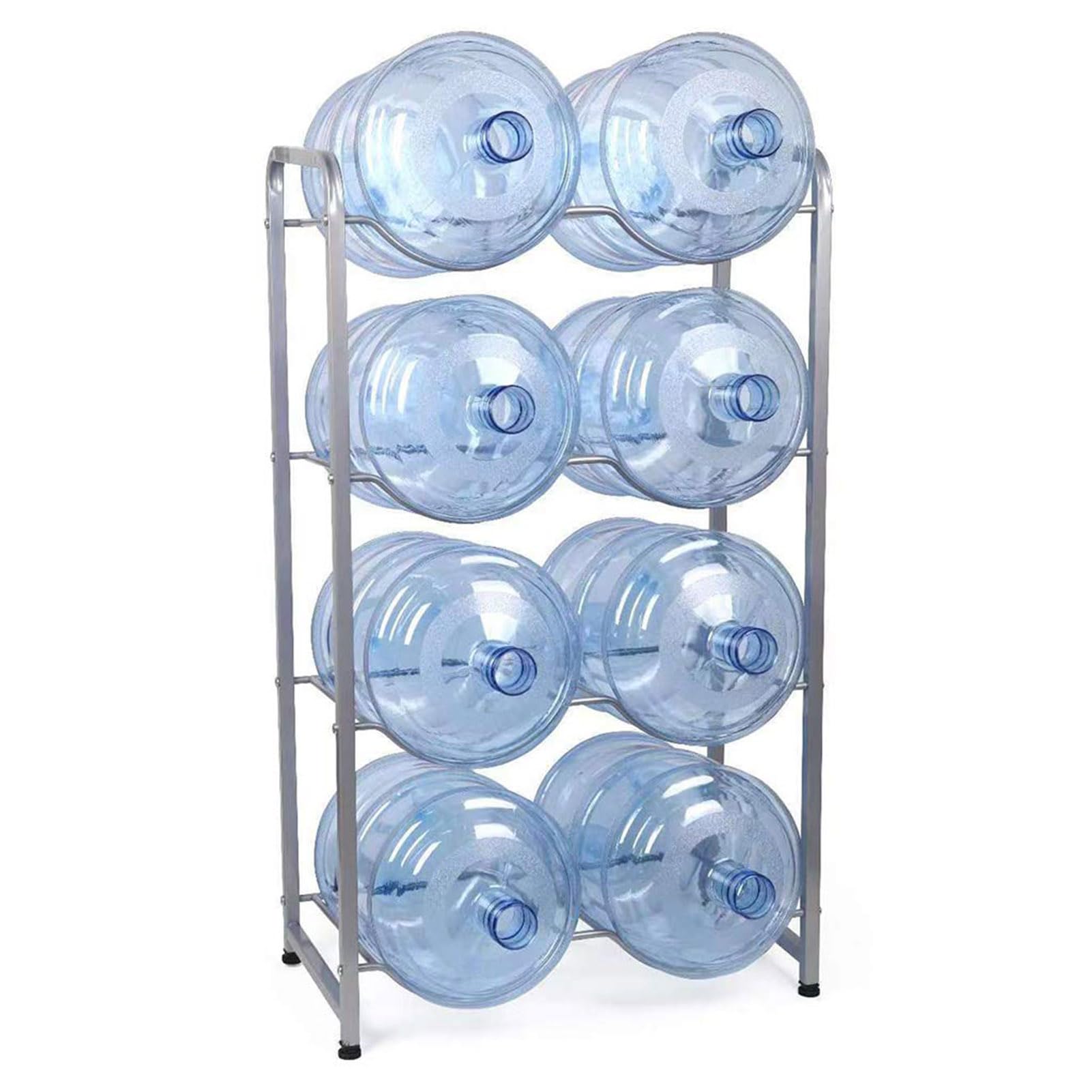 5 Gallon Water Bottle Holder - 4-Tier Floor Standing Water Jug Storage Rack Organizer for Kitchen, Office, Living Room | Space-Saving Water Dispenser Stand for Home & Workplace Hydration
