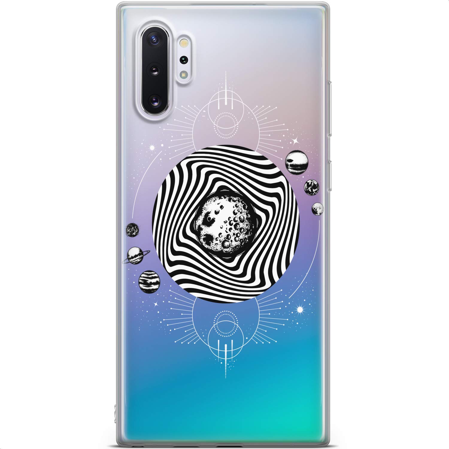 Samsung Galaxy S24 S23 Ultra S22 S21 FE S20 S10 Phone Case - Lightweight Slim Protective TPU Silicone Cover with Celestial Planets Design for Women | Perfect for Everyday Use, Travel & Gift Giving