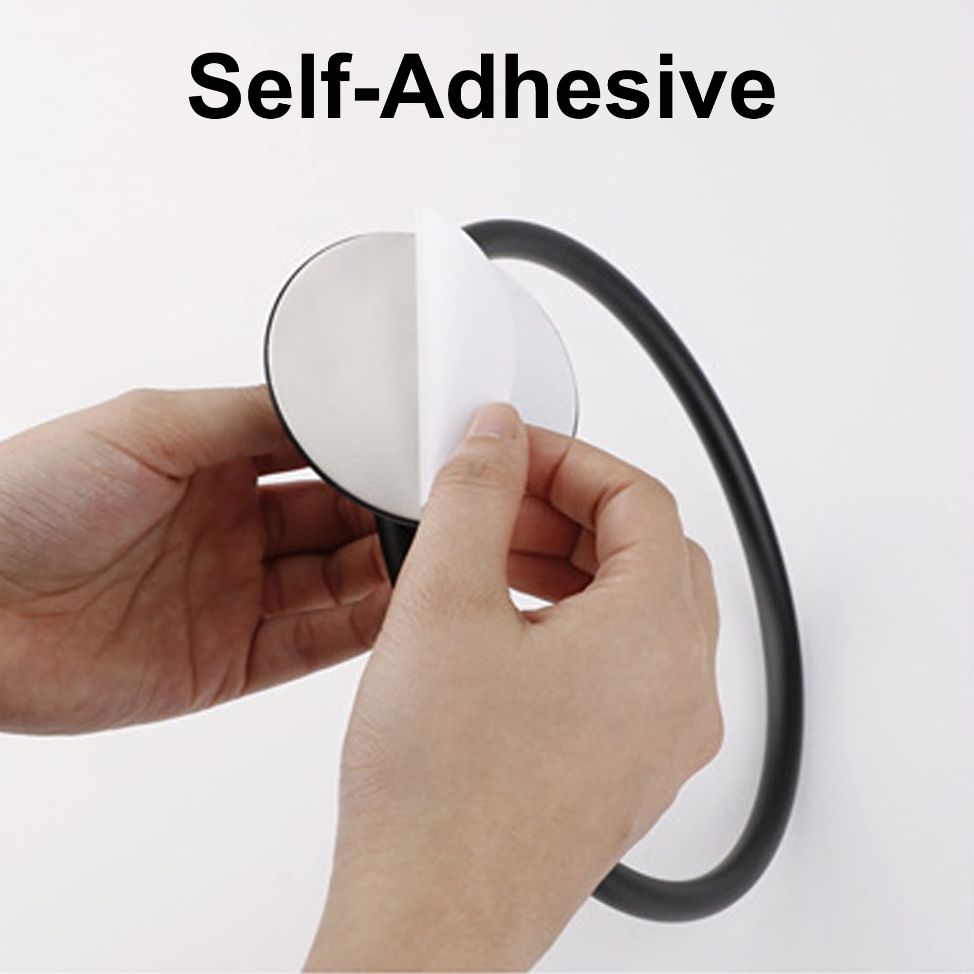 **JXINLODGEG Self-Adhesive Towel Holder, 304 Stainless Steel Wall Mounted Towel Ring for Bathroom & Kitchen - Silvery | Space-Saving, Durable & Rustproof for Home Organization**