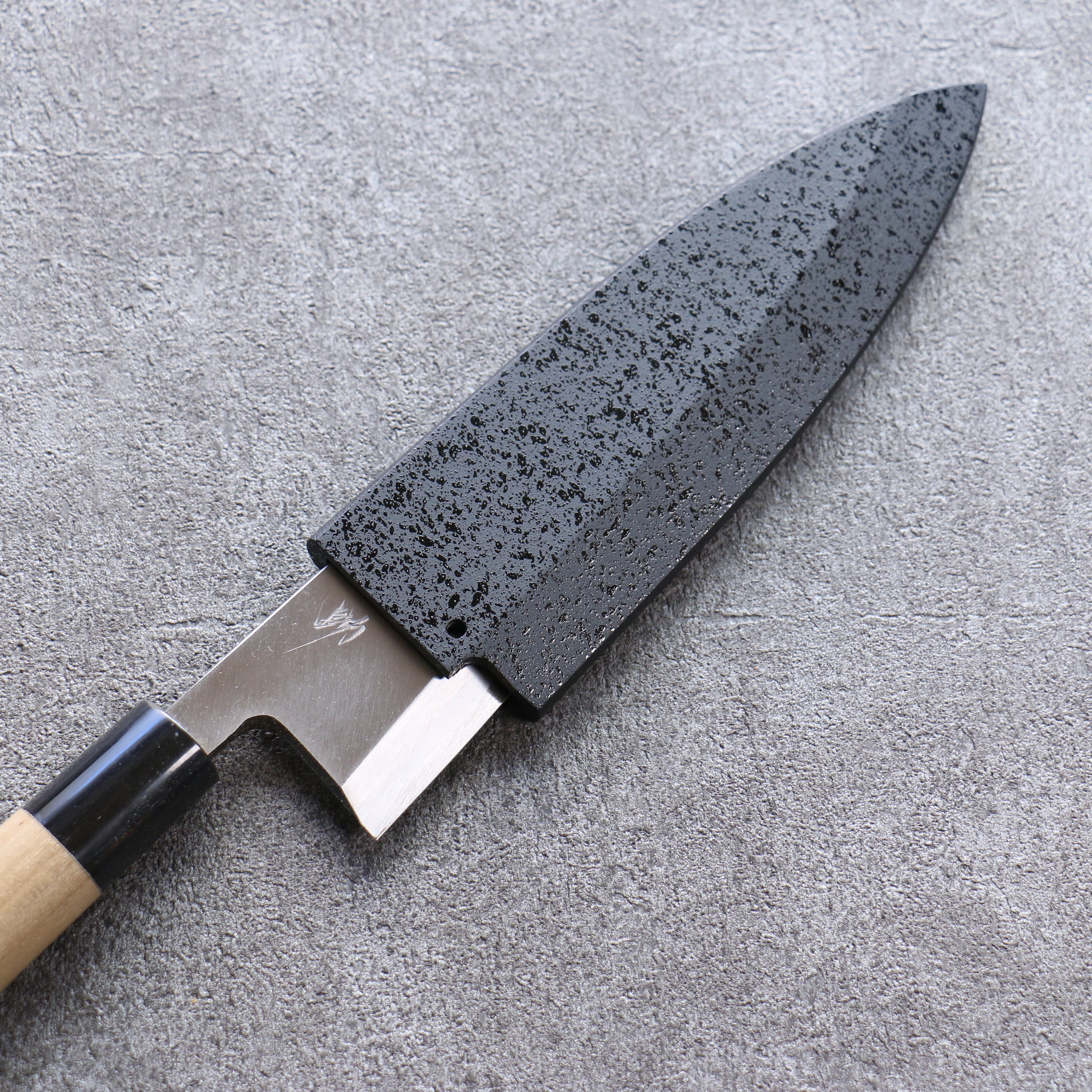 Premium Kuroshime Magnolia Sheath for 150mm Deba Knife - Handcrafted Plywood Pin by Kaneko | Perfect for Japanese Kitchen, Sushi Preparation & Professional Chefs