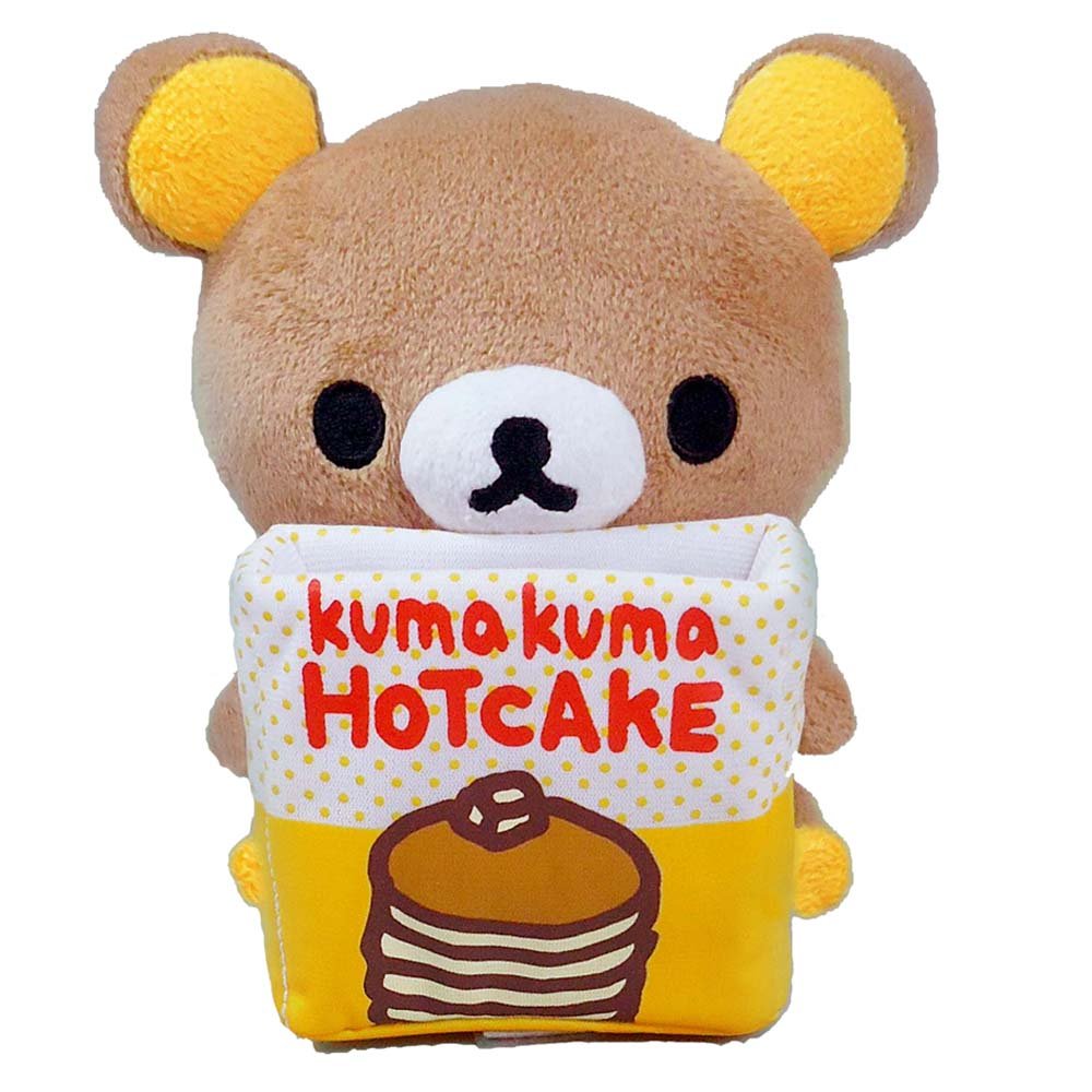 Rilakkuma Plush Stuffed Animal Phone Stand Holder - Cute Kawaii Bear Desk Organizer for iPhone, Samsung, iPad | Perfect for Office, Home, Bedroom Decor & Gift Giving