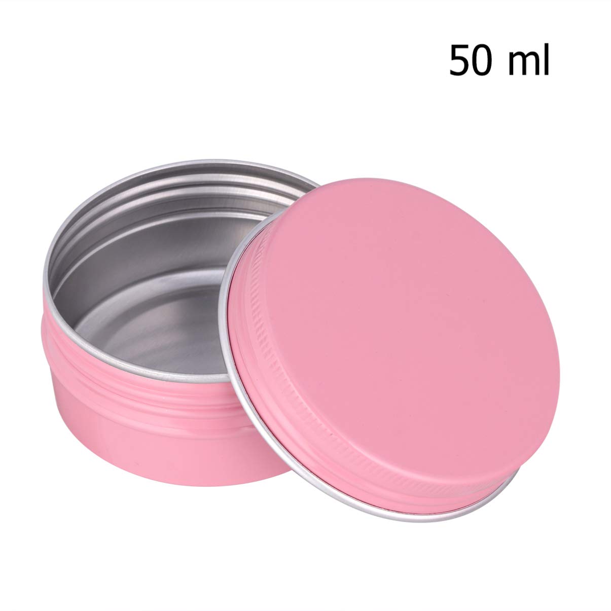 Exceart 12-Piece Cosmetic Sample Jars Set - Travel-Friendly Round Tins with Lids for Creams, Balms & Diffuser Oils | Mini Pink Empty Containers for DIY, Skincare & Cookie Storage | Perfect for Home, Salon & On-the-Go Use