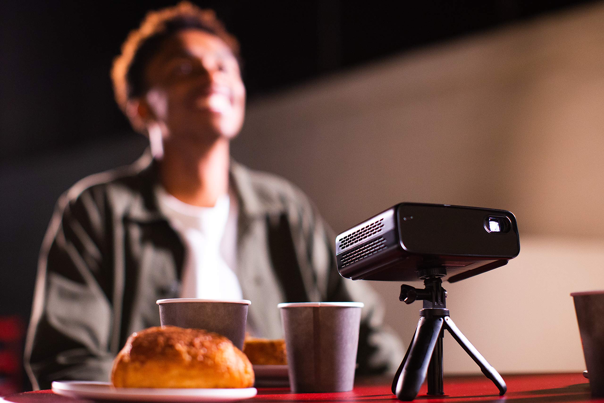 Philips PicoPix Micro 2 Portable DLP LED Projector - 1080P HD, HDMI & USB-C Connectivity, 5-Hour Battery Life - Perfect for Home Theater, Outdoor Movies, and Business Presentations