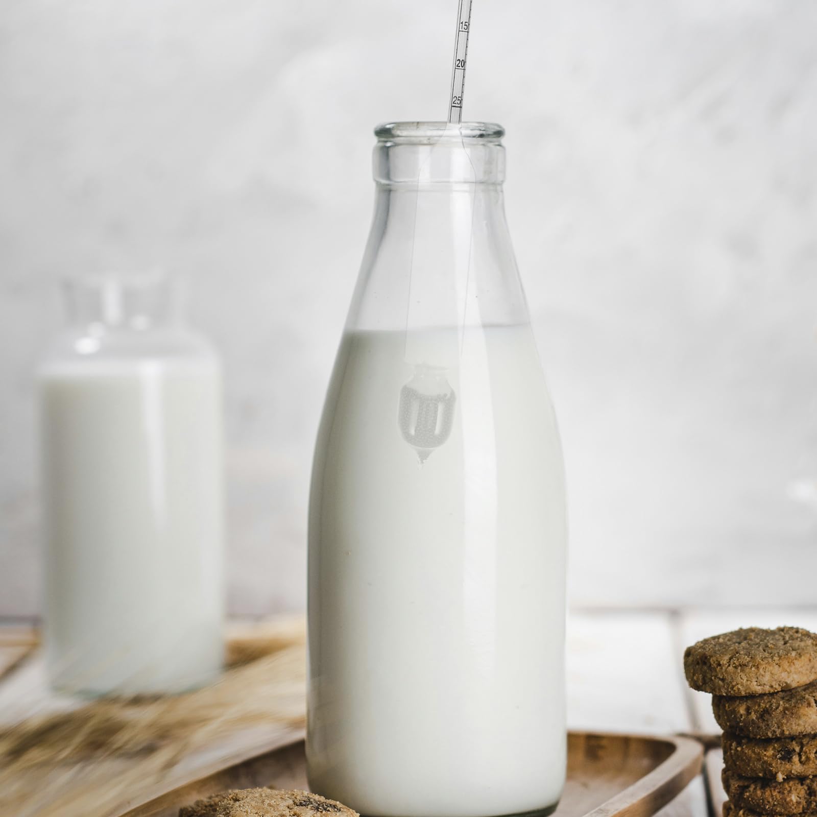 Amosfun Professional Lactometer for Milk Density Testing - Accurate Dairy Hydrometer for Milk, Whey & Cream - Essential Kitchen Tool for Cheesemaking, Dairy Farms & Home Brewing