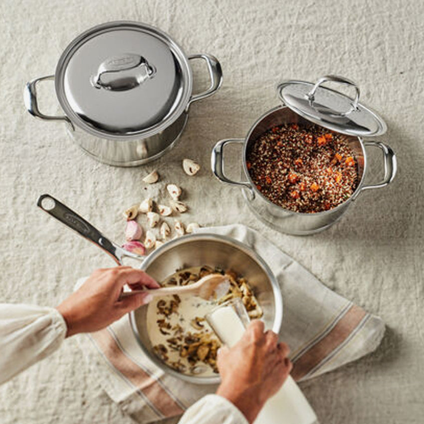 Demeyere Atlantis 10-Piece Cookware Set – Premium Stainless Steel Pots and Pans for Professional Cooking | Perfect for Home Chefs & Gourmet Kitchens