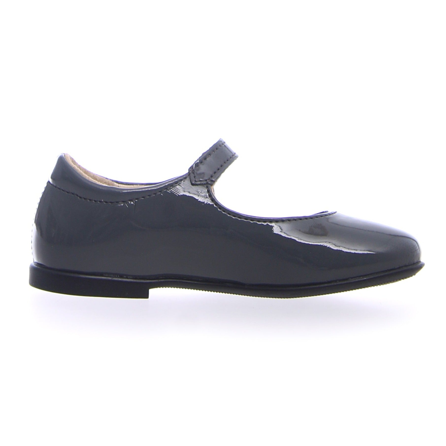 Naturino Girl's Ovindolo Lacca Flat Shoes - Stylish & Comfortable School Shoes for Girls in Anthracite | Perfect for School, Play & Everyday Wear