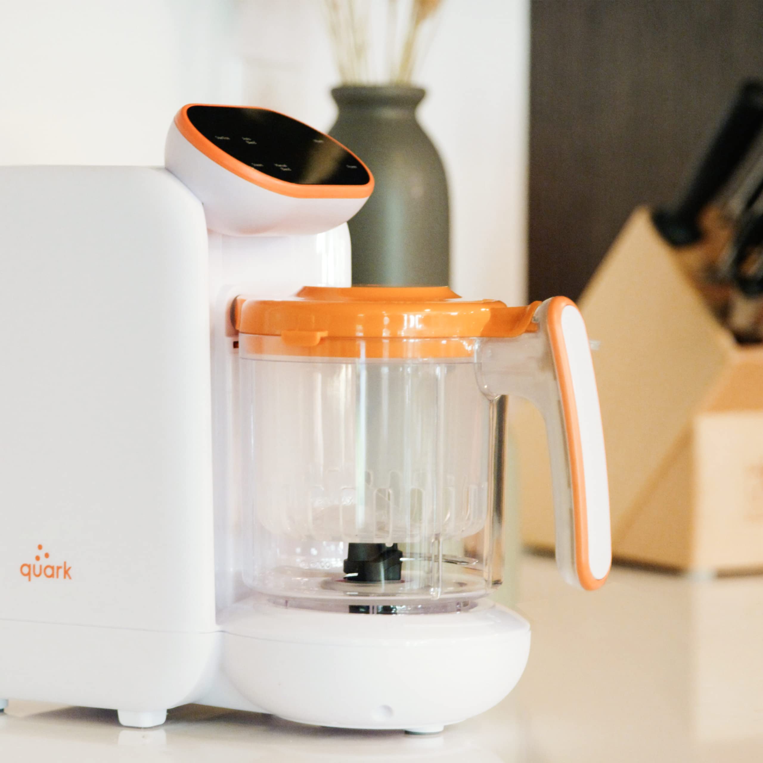 Quark 5-in-1 Baby Food Maker - Electric Baby Food Processor with Steamer, Blender & Bottle Warmer - Self-Cleaning & Dishwasher Safe - BPA-Free Baby Food Prep for Homemade Purees & Toddler Meals - Perfect for Daycare, Travel & Quick Meal Prep