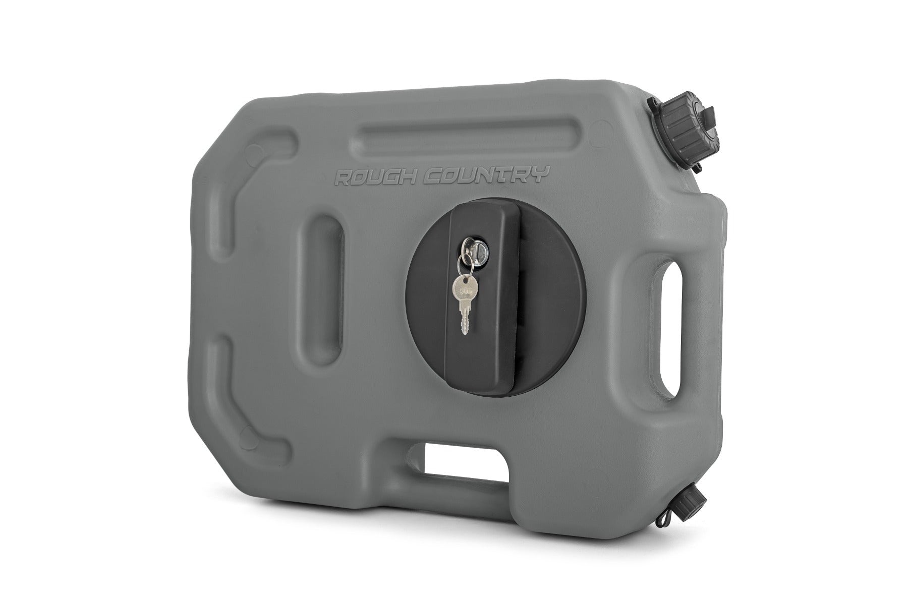 10L Heavy-Duty Gray Fluid Container with Secure Locker | Industrial Liquid Storage | Perfect for Automotive, Marine & Construction Use