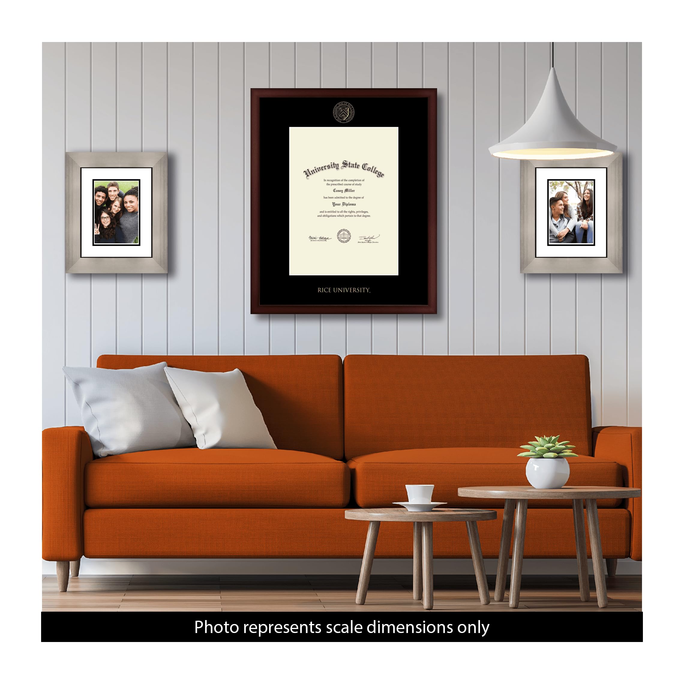 Rice University 17x23 Diploma Frame - Bachelor's, Master's, PhD Degree Display - Gold Embossed Cherry Wood Frame with Black Mat - Officially Licensed - Perfect for Graduation Gifts & Office Decor