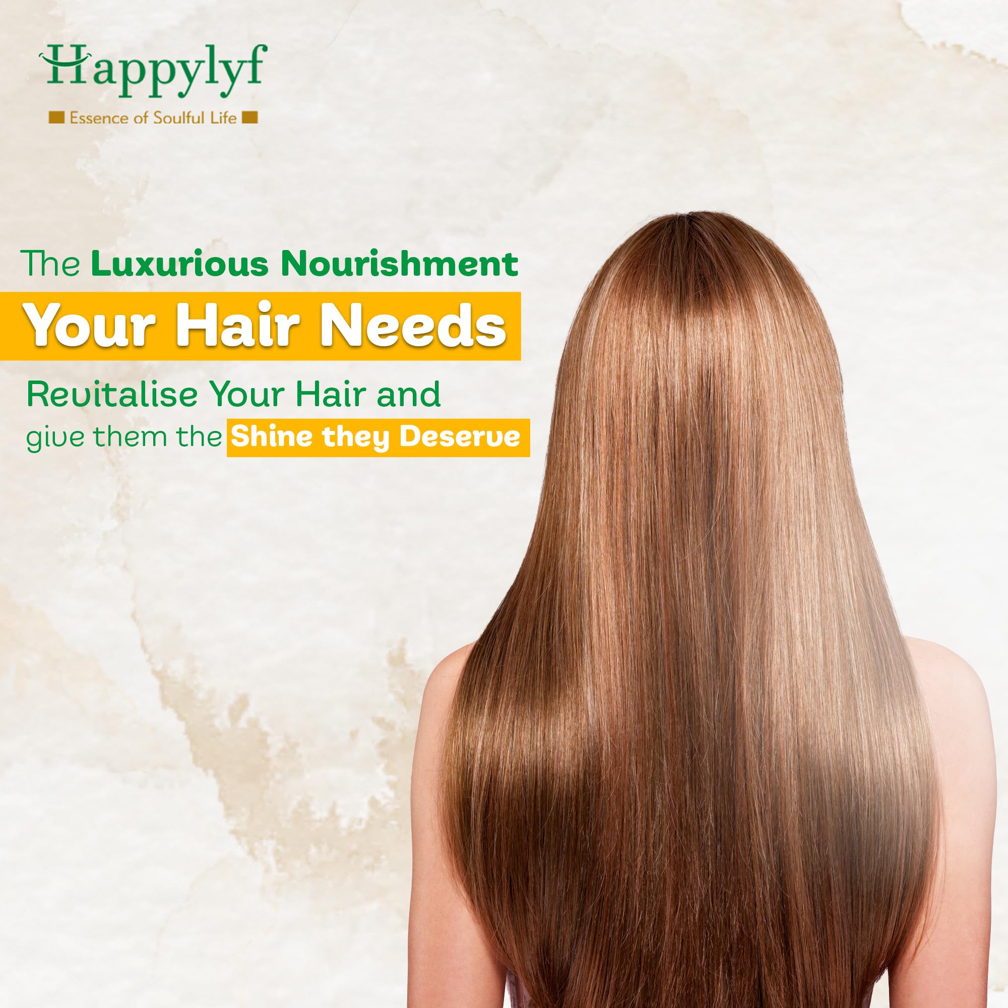 HappyLyf 3x Hair Conditioner for Damaged Hair - Deep Conditioning Treatment with Softening & Strengthening Formula | 300ml | Ideal for Dry, Frizzy Hair Repair at Home or Salon Use