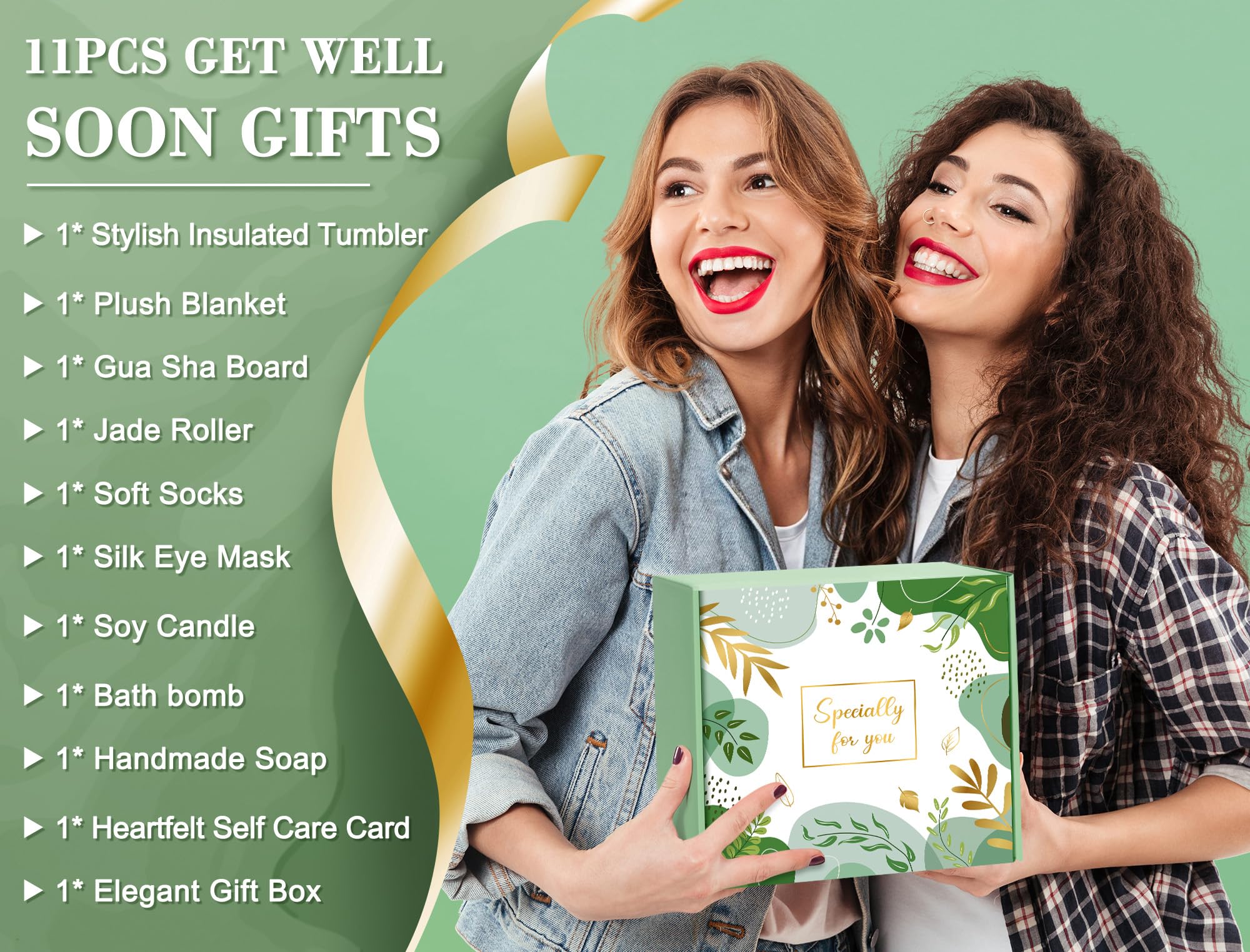 Self Care Gift Baskets for Women - Relaxation Spa Kit with Thoughtful Get Well Soon Gifts | Perfect for Birthdays, Recovery, Stress Relief & Pampering Moments