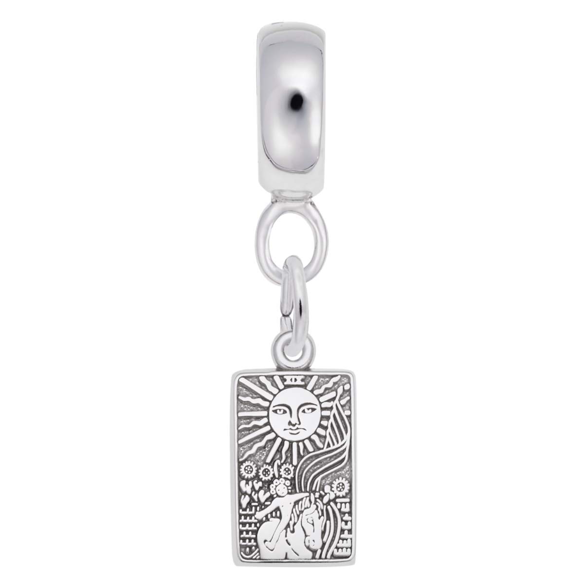 Handmade Tarot Card Charms with Dangle Beads - Unique Jewelry Making Supplies for Bracelets & Necklaces - Perfect for DIY Crafting, Witchy Aesthetic & Spiritual Gifts
