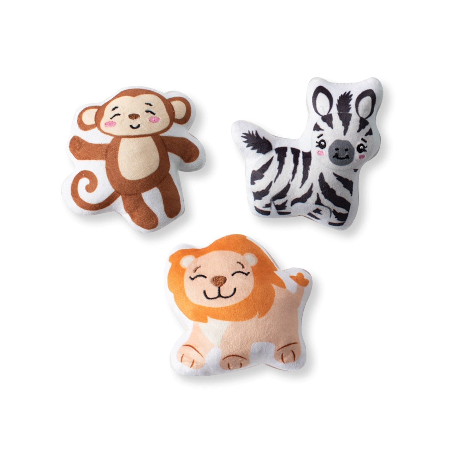 Plush Squeaker Dog Toys - 3 Pack Mini Chew Toys for Small & Medium Dogs | Interactive Play, Training Rewards & Puppy Teething Relief