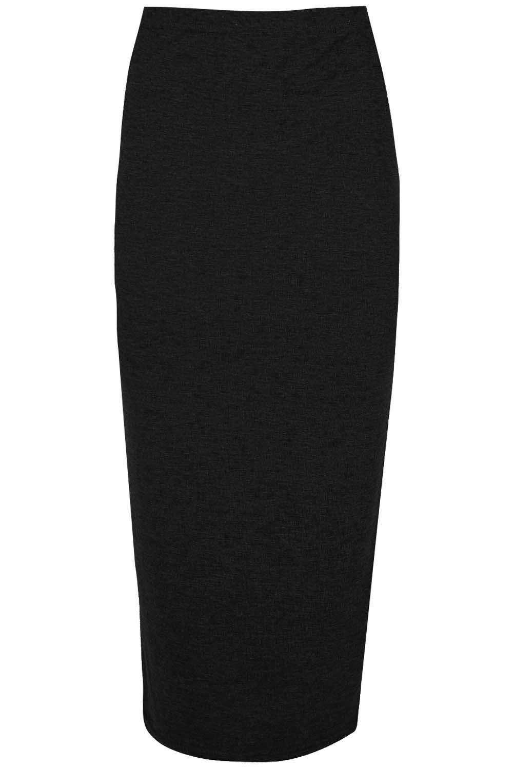 Fashion Star Women's Bodycon Stretchy Pencil Midi Skirt - Slim Fit Plain Stretch Skirt for Work, Party & Casual Wear