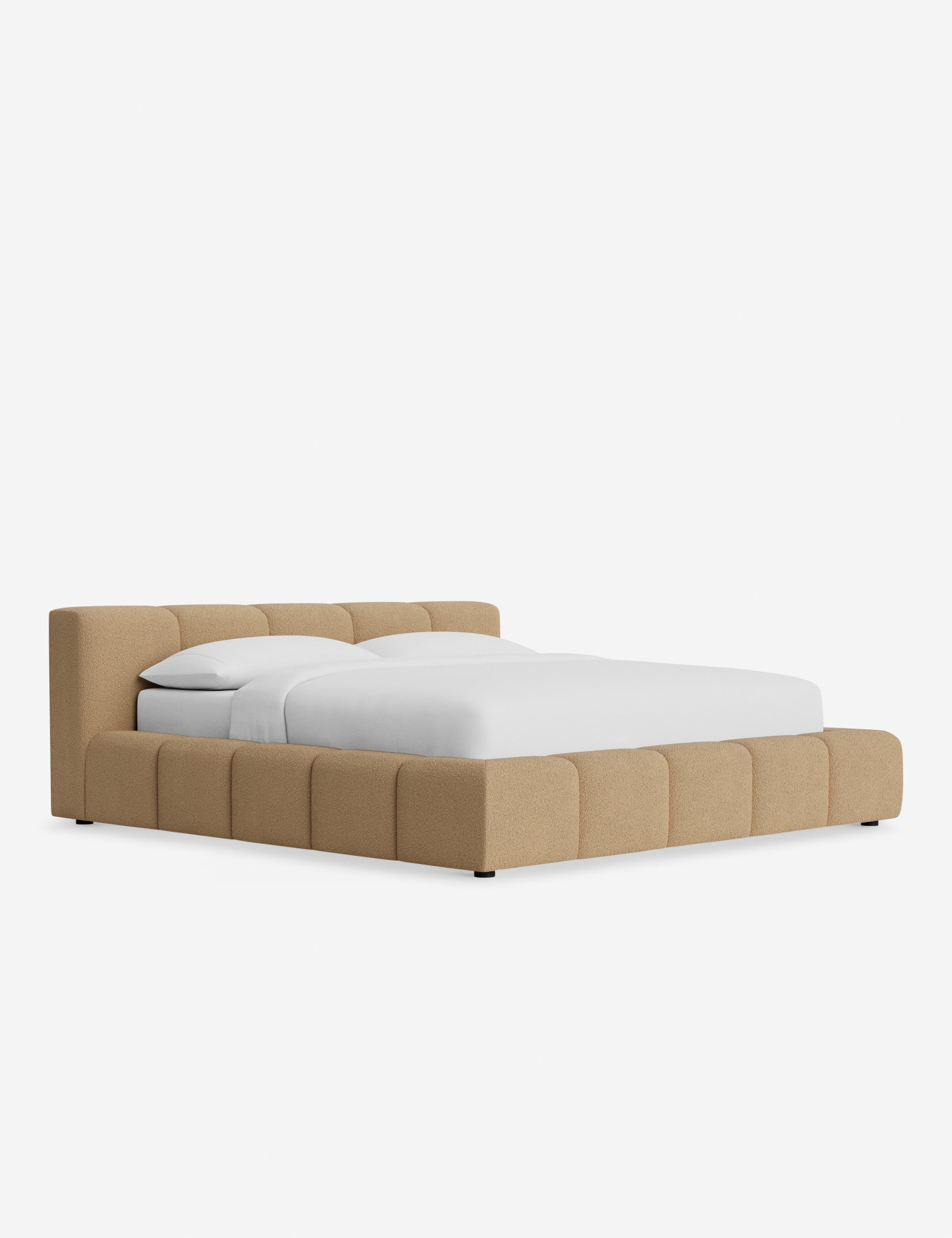 Cambry Platform Bed Frame - Modern Minimalist Wooden Bed with Headboard - Perfect for Bedroom, Guest Room & Small Spaces