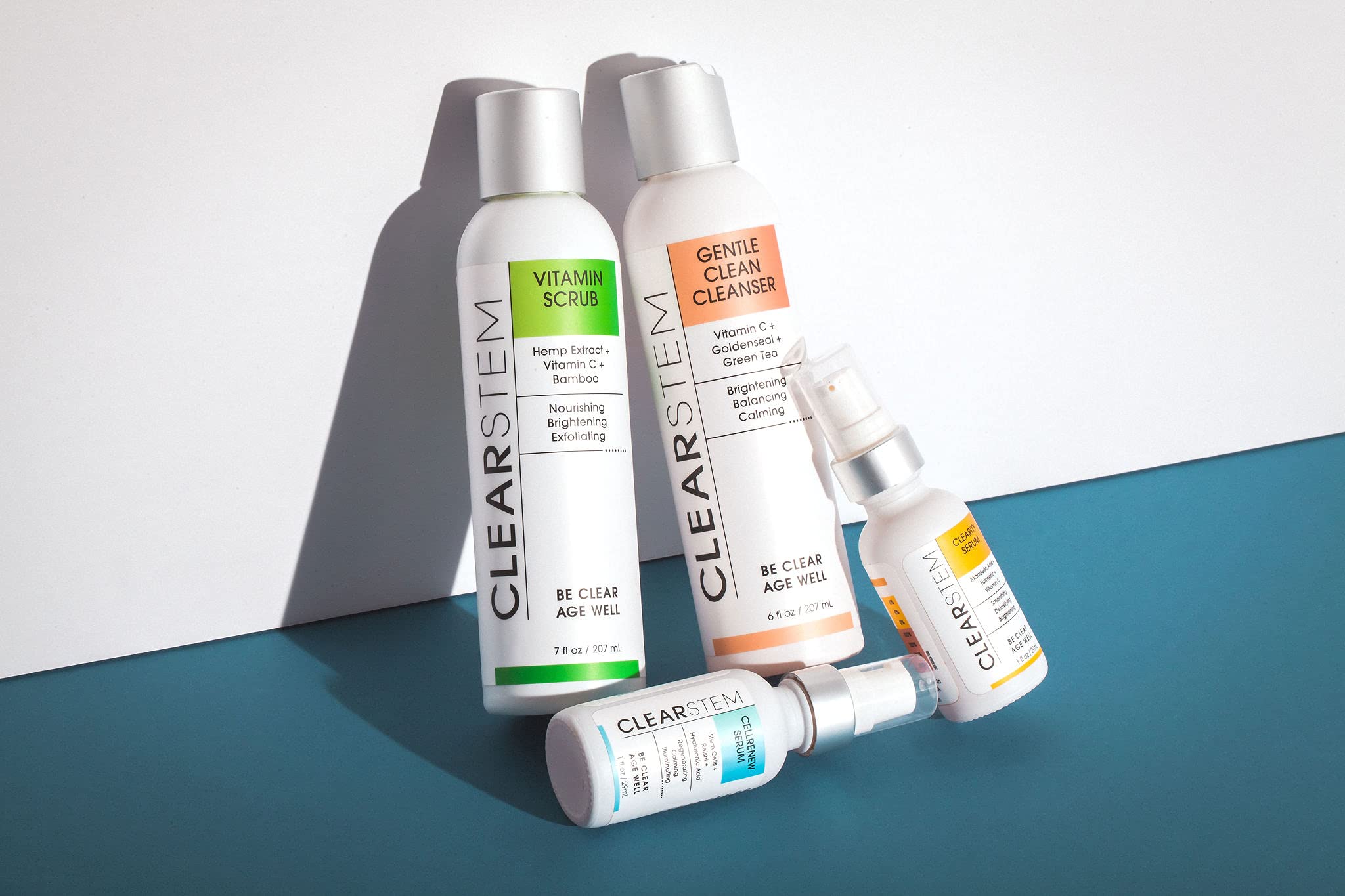 ClearSTEM Clear Kit - Organic Skincare Set for Acne & Blemish Control | Perfect for Sensitive Skin & Daily Skincare Routine