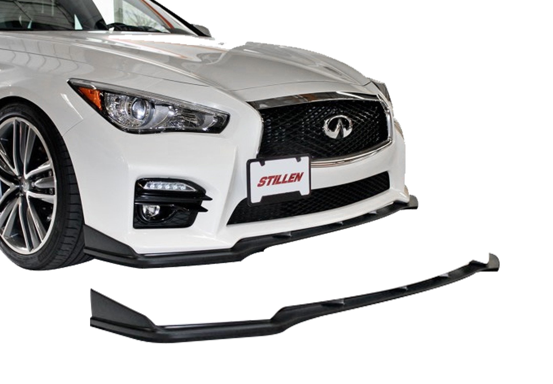 2014-2017 Infiniti Q50 Sport Front Bumper Lip Splitter Spoiler - KB11225UF - Enhance Style & Aerodynamics for Sporty Driving