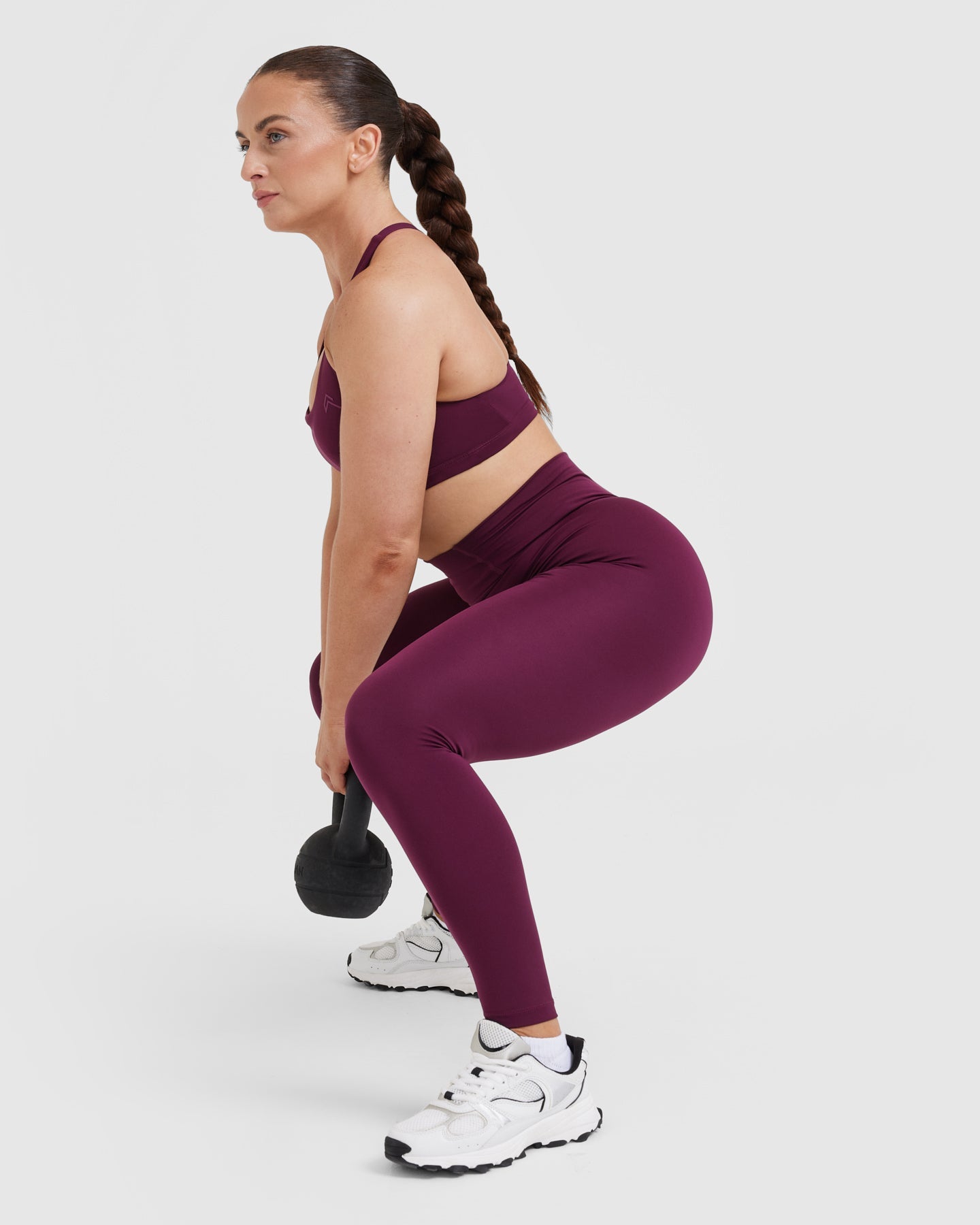 Timeless High Waisted Leggings for Women - Comfortable & Stretchy Yoga Pants - Ripe Fig - Perfect for Workouts, Yoga, Running and Everyday Wear