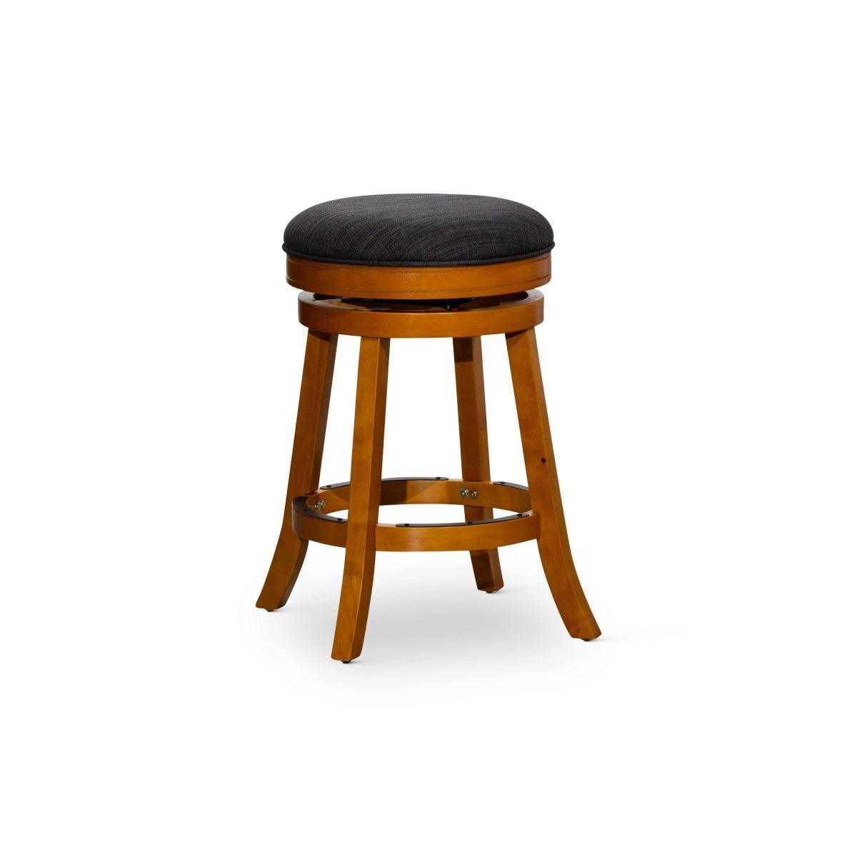 Premium Backless Fabric Swivel Stool - 24
