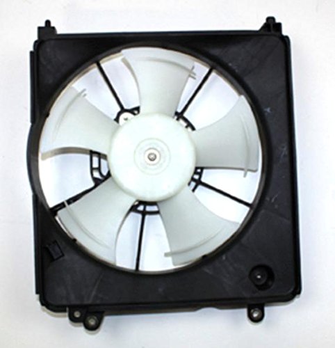 RAREELECTRICAL New Engine Cooling Fan Assembly Compatible With 2009-2013 Honda Fit 19020-RB0-004 HO3115150 - Perfect for Engine Overheating Prevention & Summer Driving