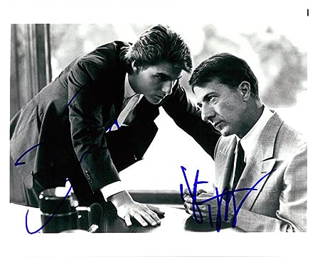 Authentic Signed 8x10 Photo of Tom Cruise & Dustin Hoffman from Rain Man - Collectible Movie Memorabilia for Film Fans & Home Theater Decor
